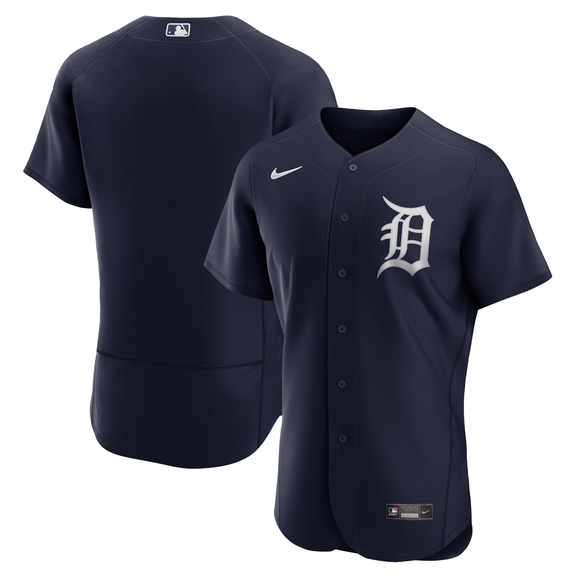 Men's Nike Navy Detroit Tigers Alternate Logo Authentic Team Jersey - vstockx