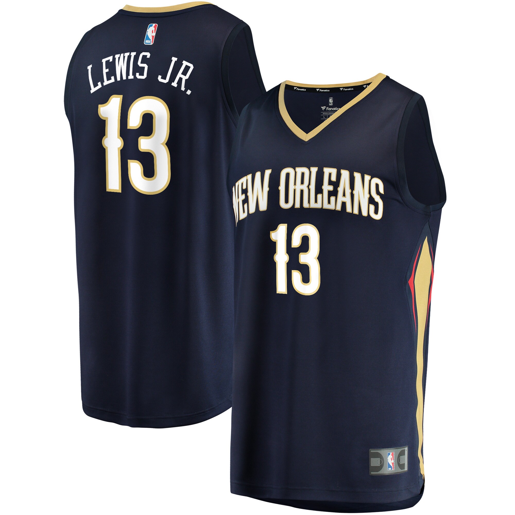 Kira Lewis Jr. New Orleans Pelicans Fanatics Branded Youth 2020 NBA Draft First Round Pick Fast Break Replica Jersey Navy - Icon Edition - vstockx