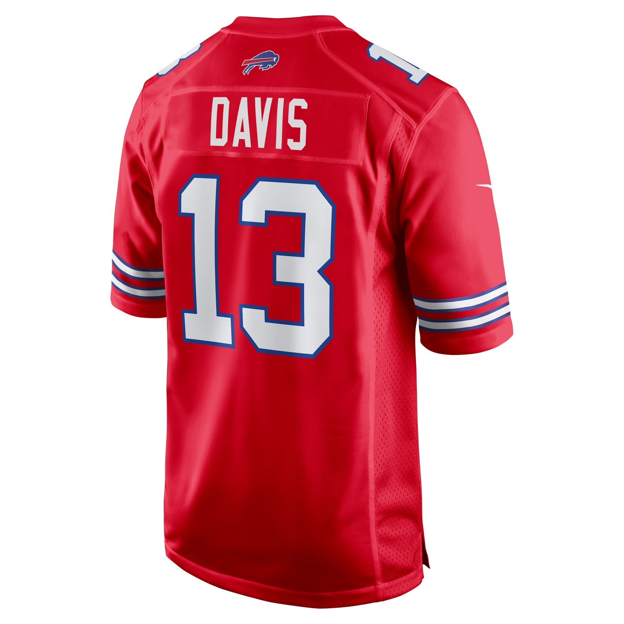 Men's Nike Gabe Davis Red Buffalo Bills Alternate Game Jersey - vstockx