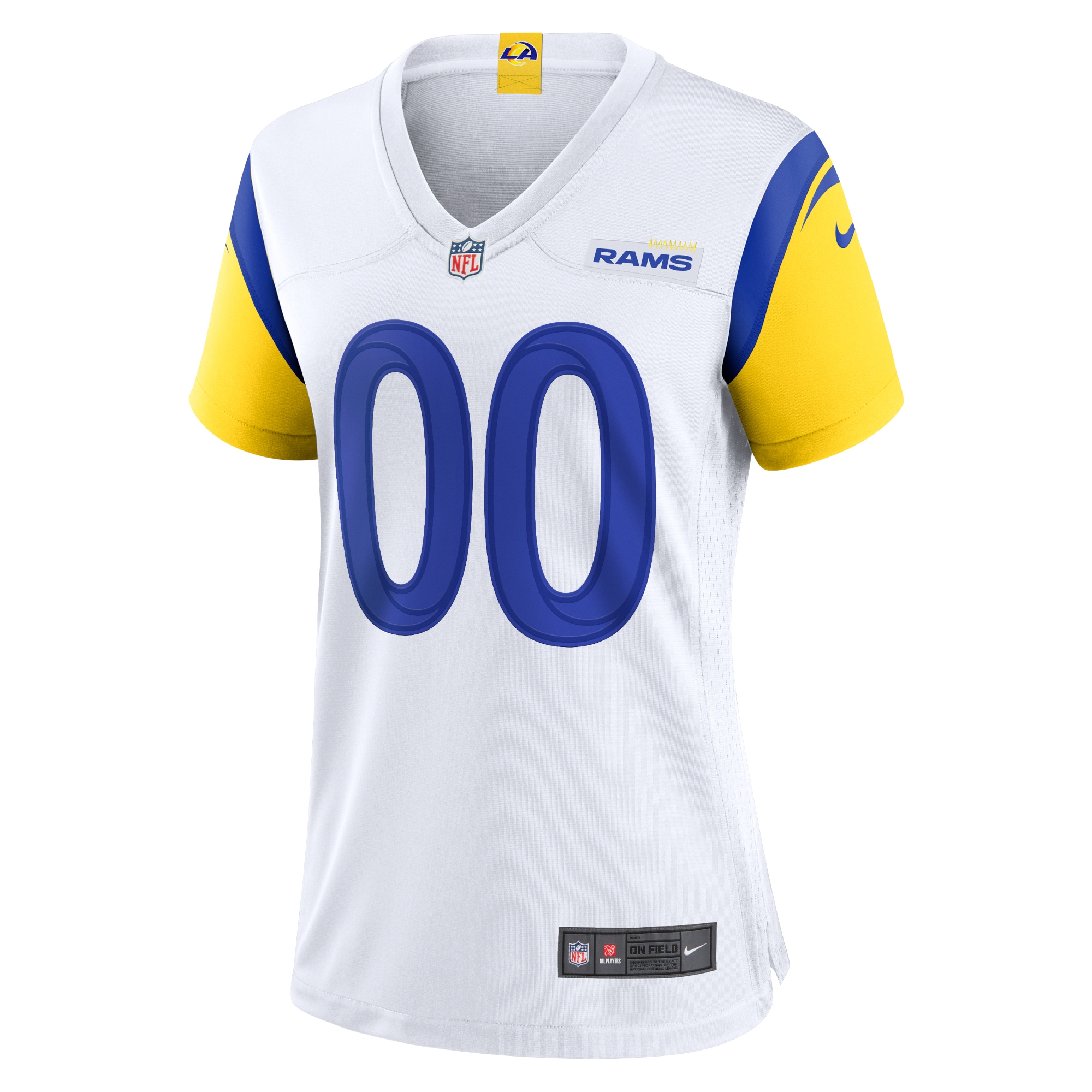 Los Angeles Rams Nike Women's Alternate Custom Jersey - White - vstockx