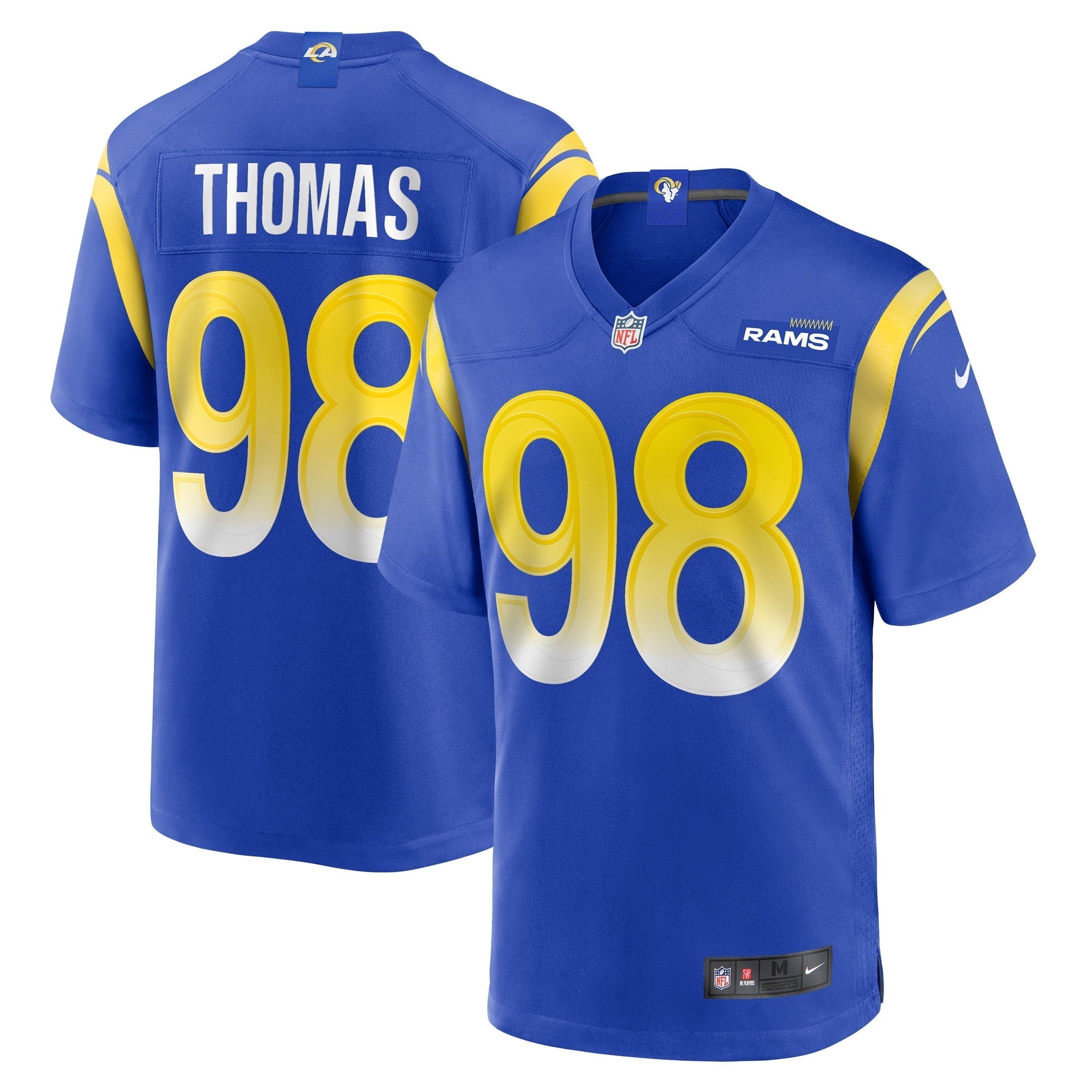 Men's Nike Brayden Thomas Royal Los Angeles Rams Game Player Jersey - vstockx