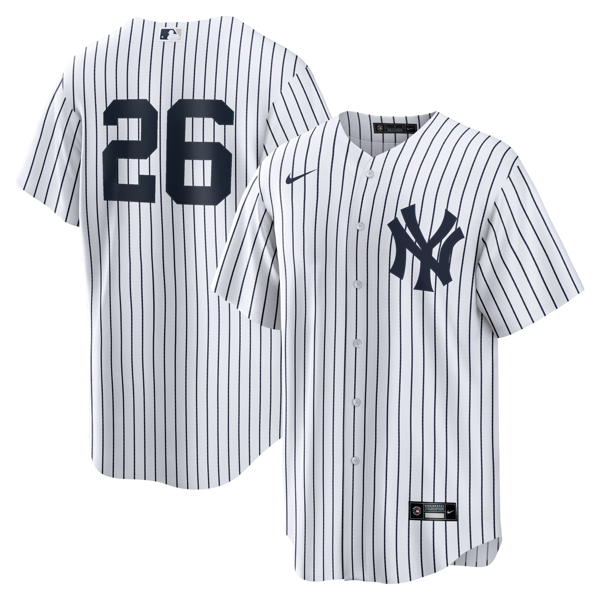 DJ LeMahieu New York Yankees Nike Home Replica Player Name Jersey - White - vstockx