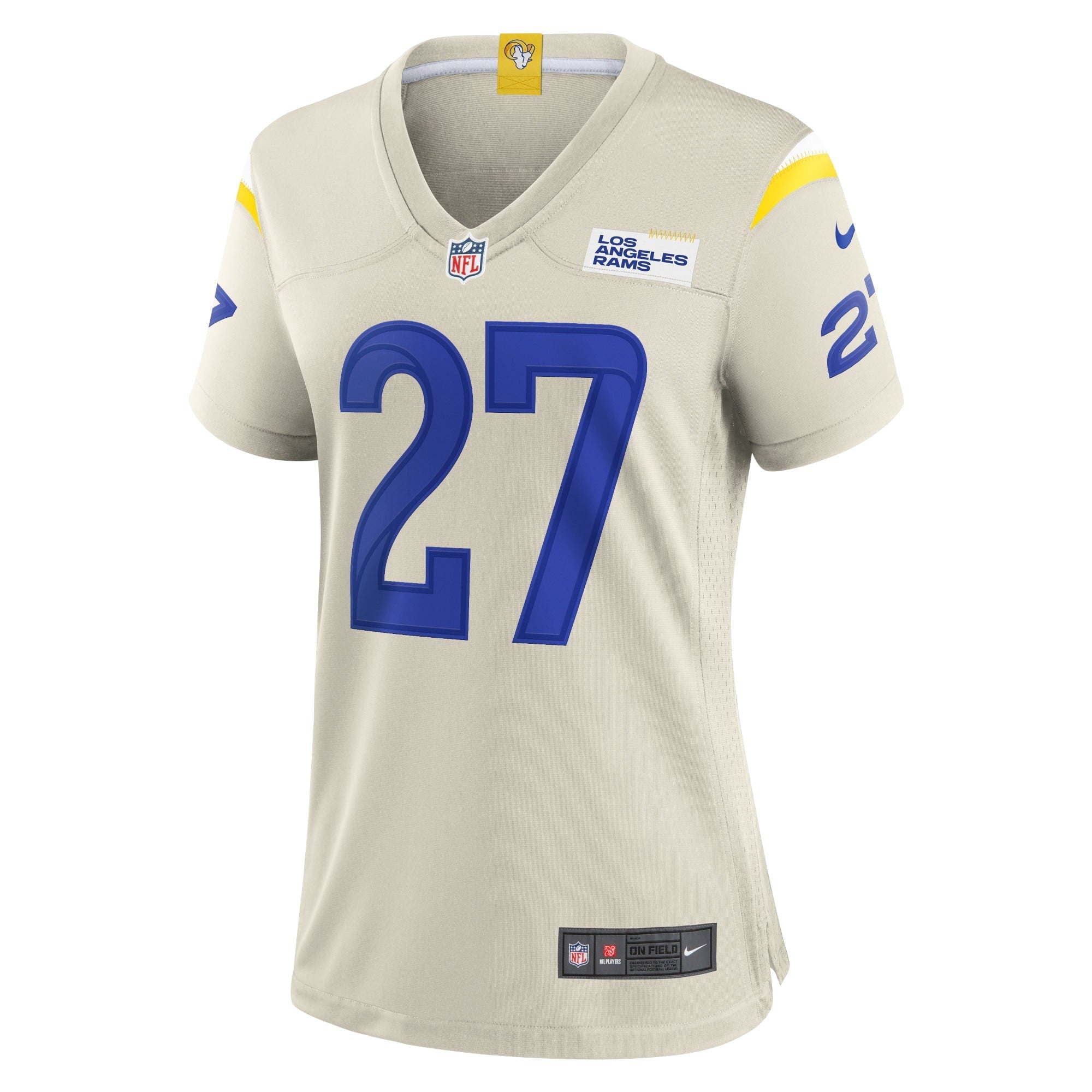 Women's Nike Darrell Henderson Jr. Bone Los Angeles Rams Player Game Jersey - vstockx