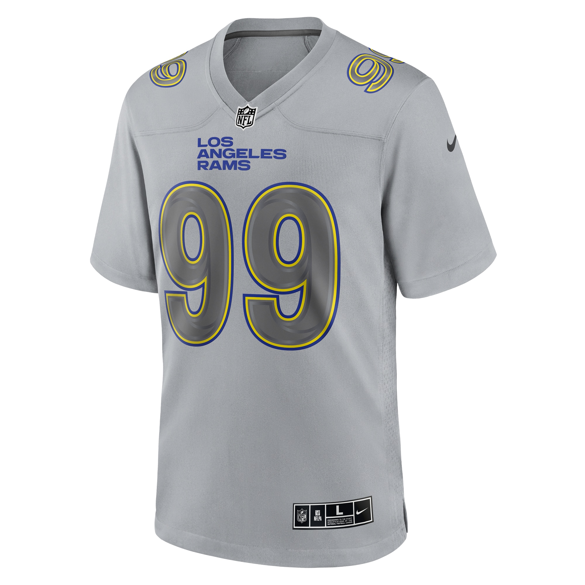Aaron Donald Los Angeles Rams Nike Atmosphere Fashion Game Jersey - Gray - vstockx