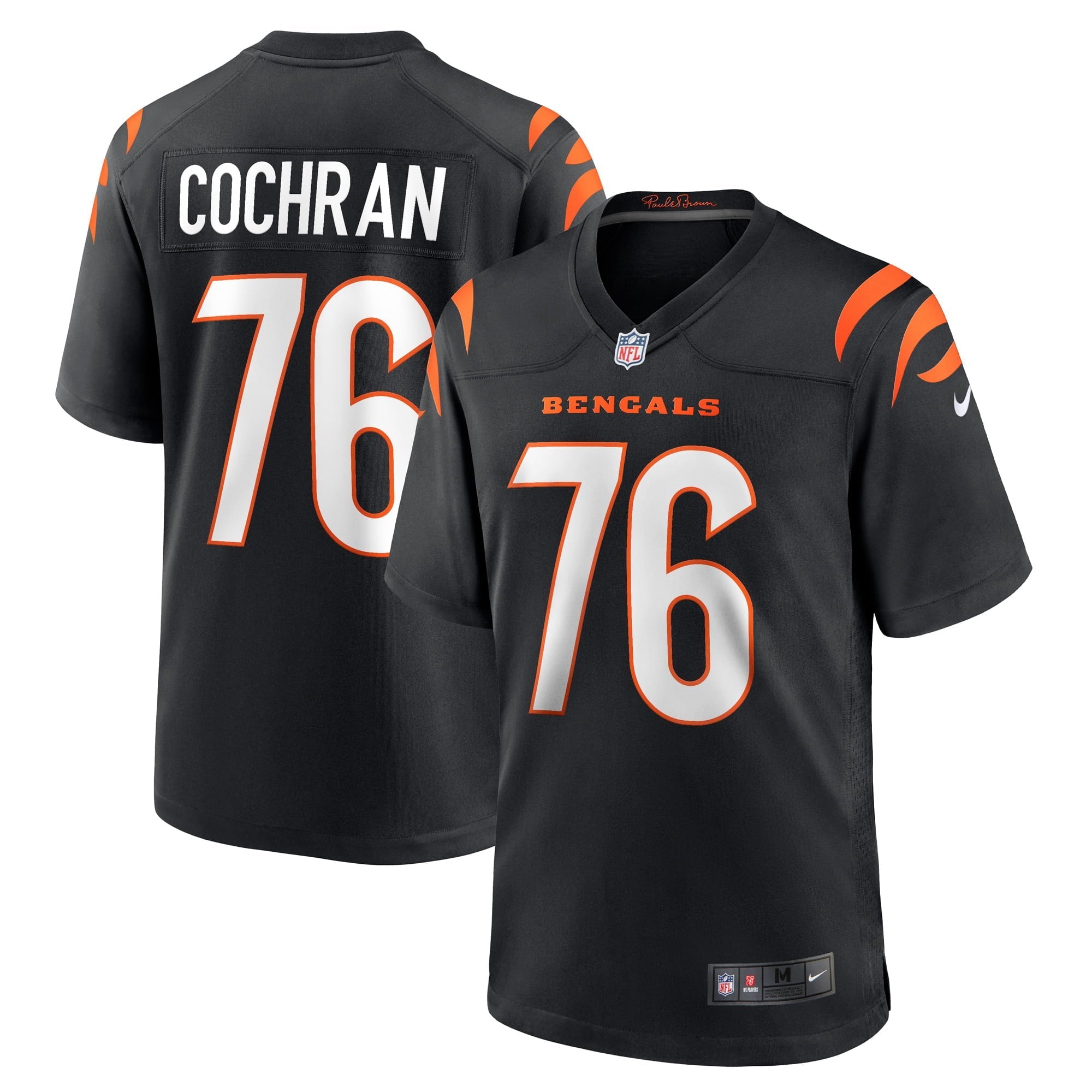 Men's Nike Devin Cochran Black Cincinnati Bengals Game Player Jersey - vstockx