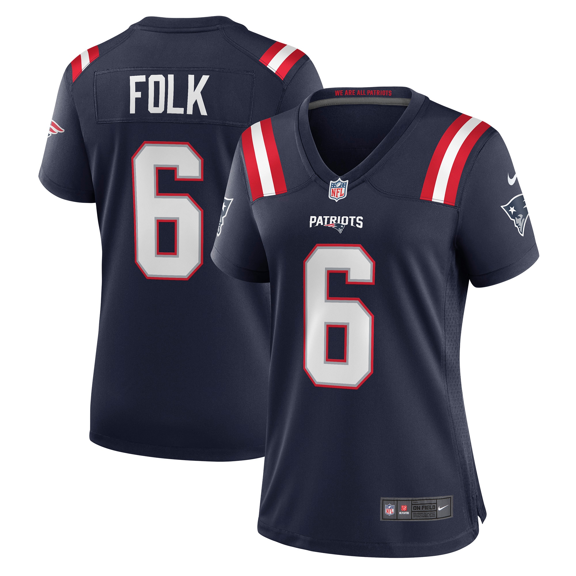 Nick Folk New England Patriots Nike Women's Game Jersey - Navy - vstockx