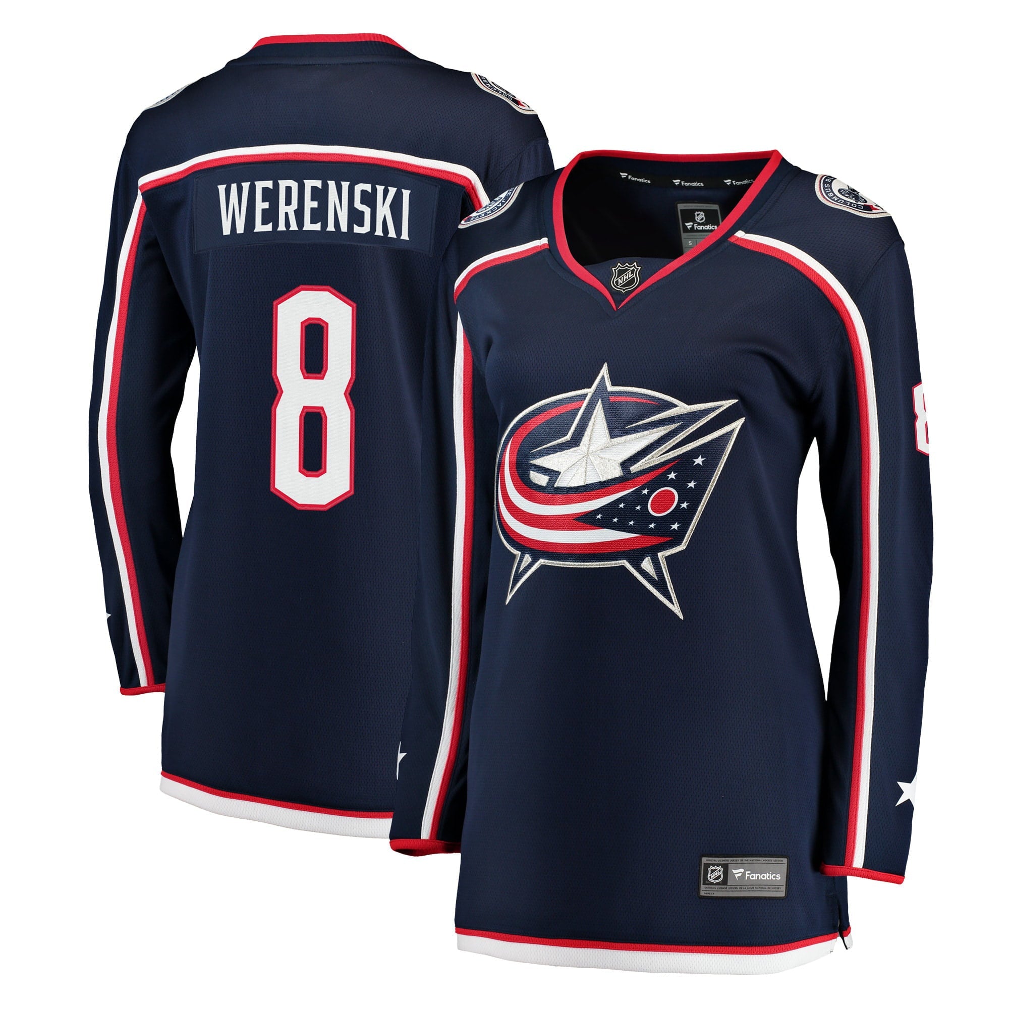 Women's Fanatics Branded Zach Werenski Navy Columbus Blue Jackets Breakaway Jersey - vstockx