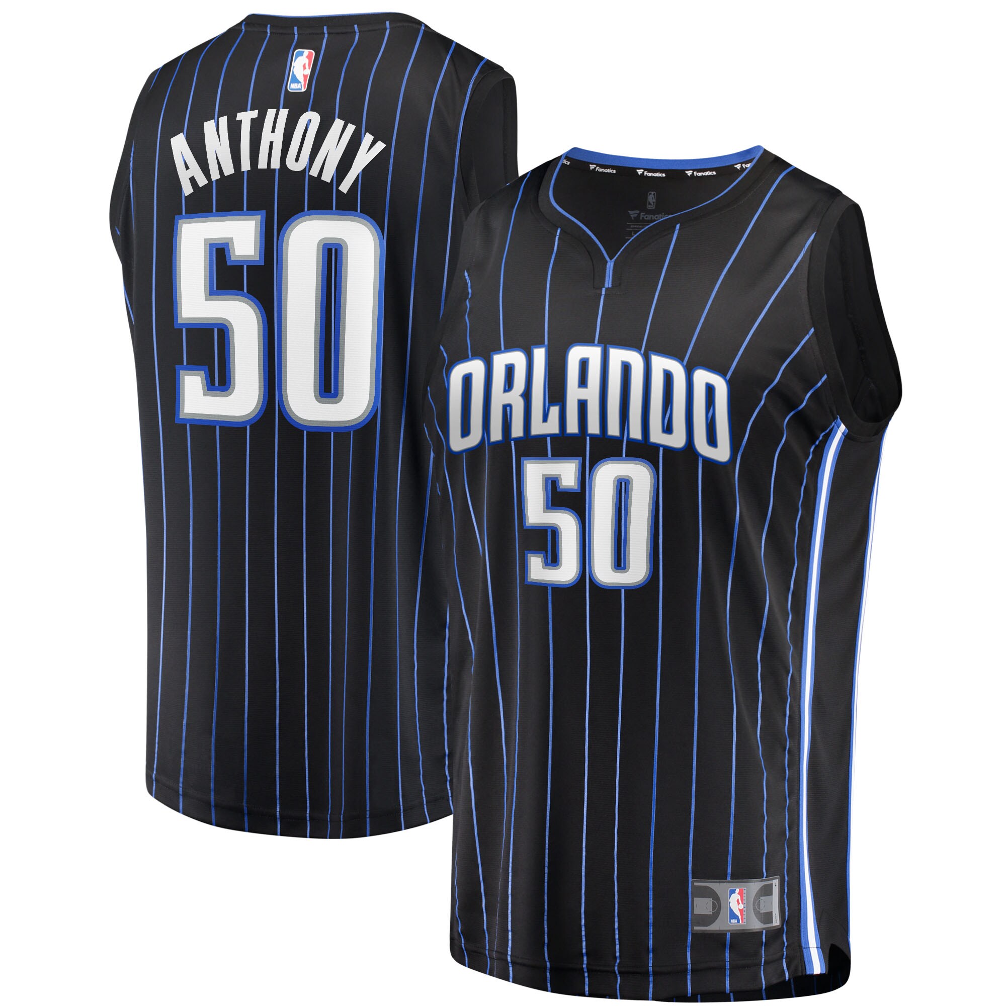 Cole Anthony Orlando Magic Fanatics Branded 2021/22 Fast Break Replica Jersey - Icon Edition - Black - vstockx