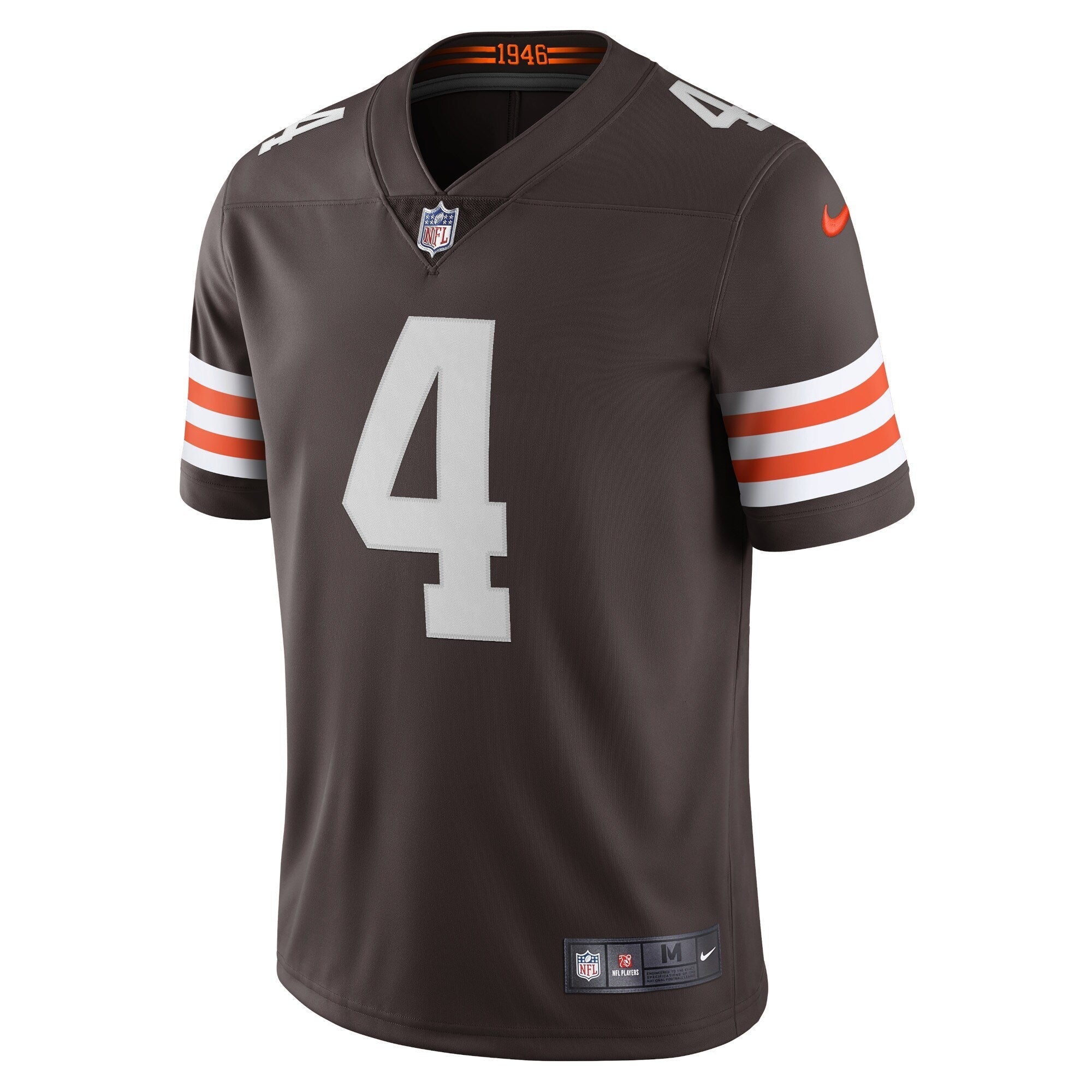 Men's Nike Deshaun Watson Brown Cleveland Browns Vapor Limited Jersey - vstockx