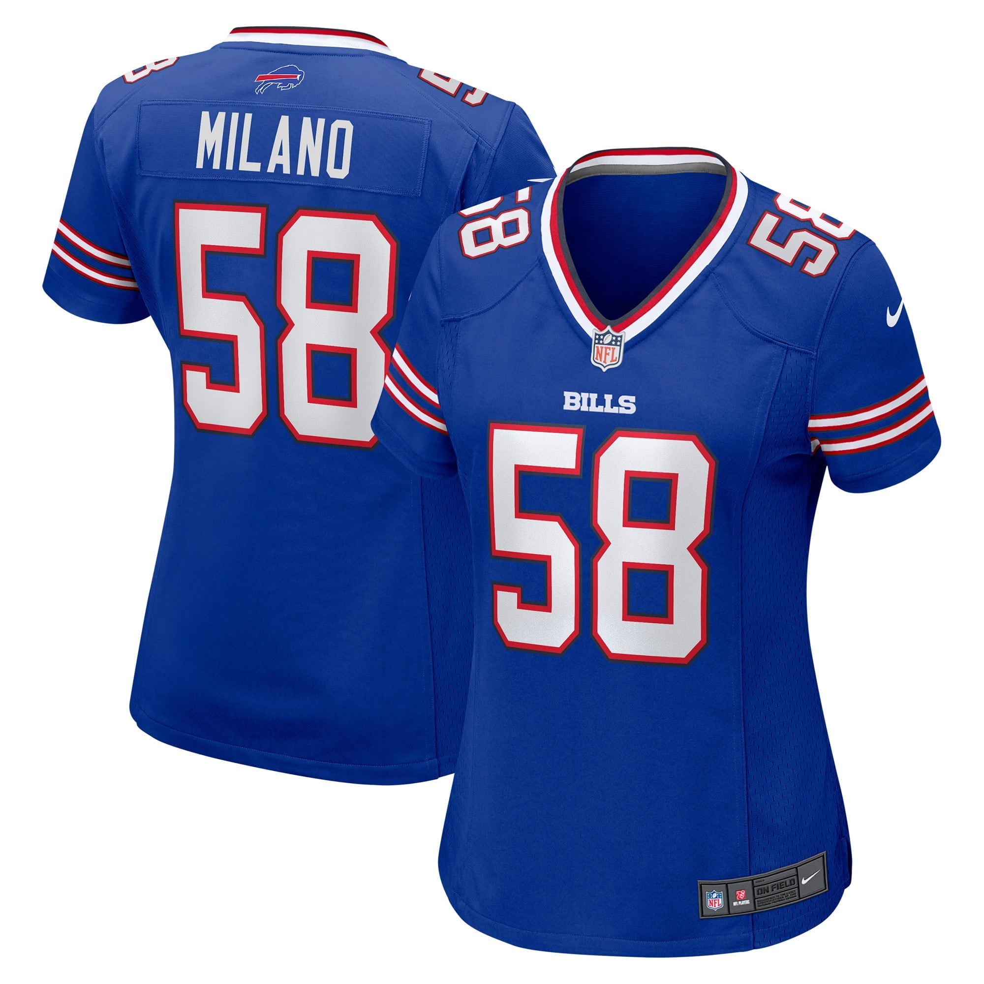 Women's Nike Matt Milano Royal Buffalo Bills Game Jersey - vstockx
