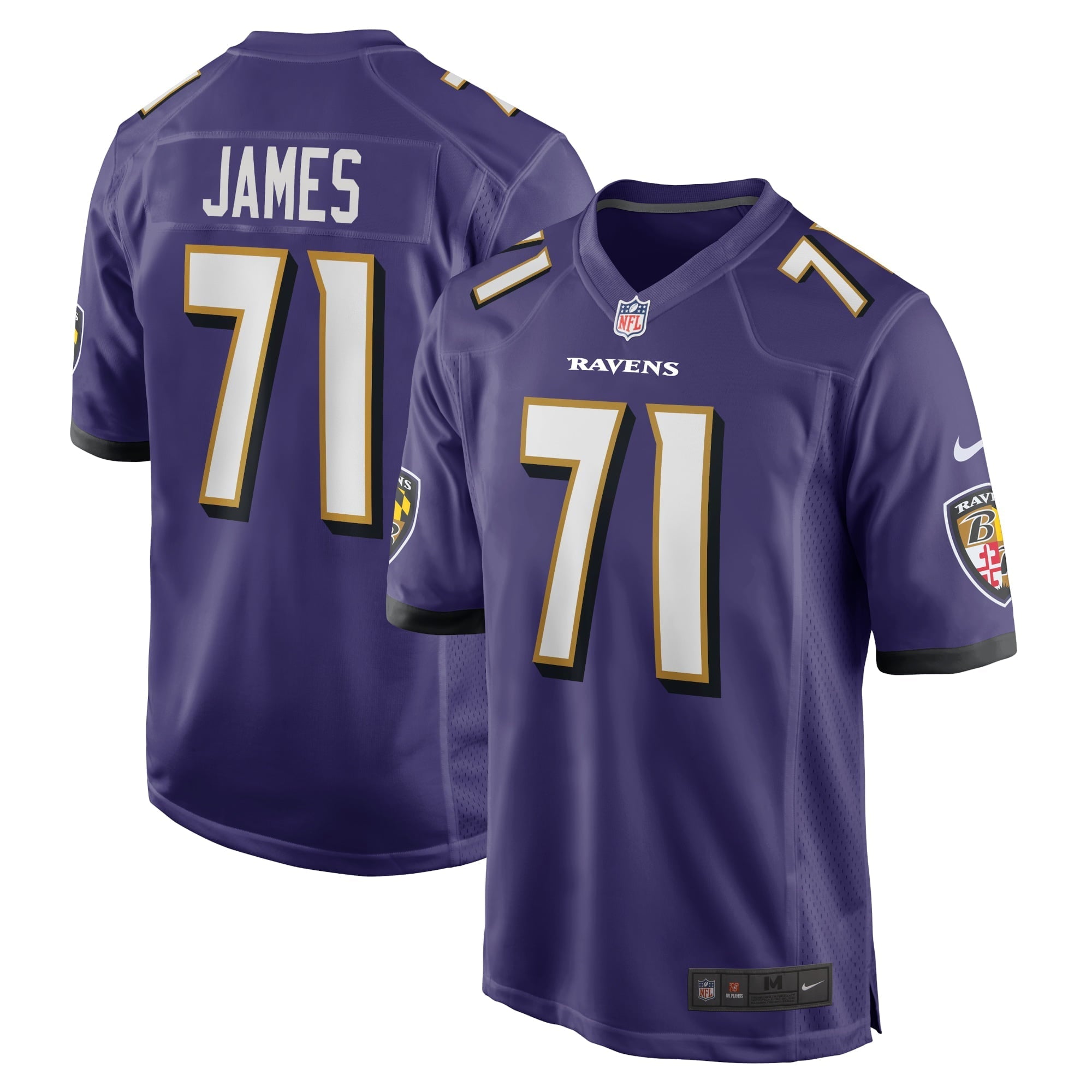Men's Nike Ja'Wuan James Purple Baltimore Ravens Player Game Jersey - vstockx