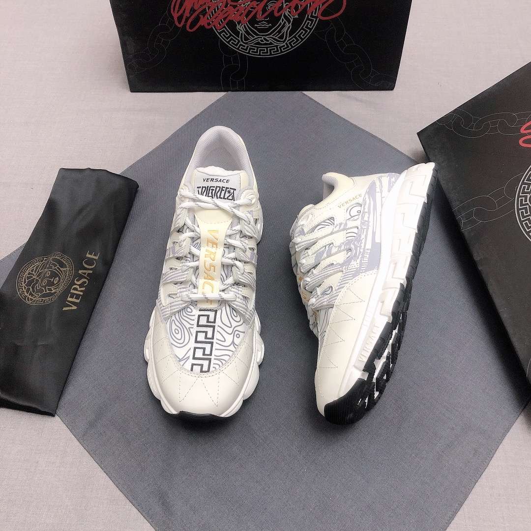 Versace Trigreca White Blue (W) - vstockx