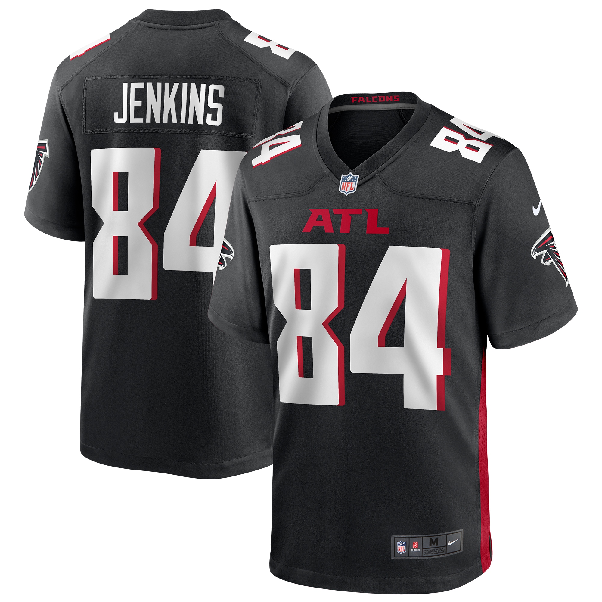 Alfred Jenkins Atlanta Falcons Nike Game Retired Player Jersey - Black - vstockx