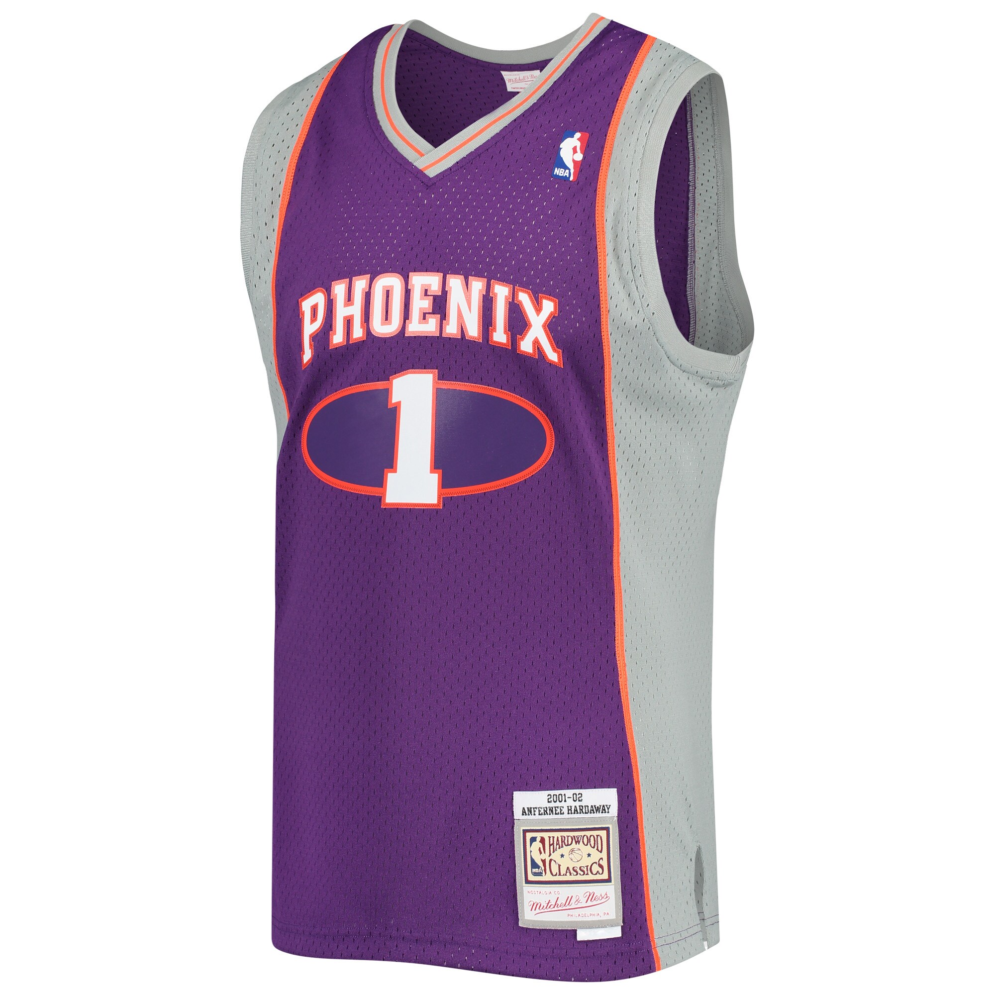 Penny Hardaway Phoenix Suns Mitchell & Ness 2001/02 Hardwood Classics Swingman Jersey - Purple - vstockx