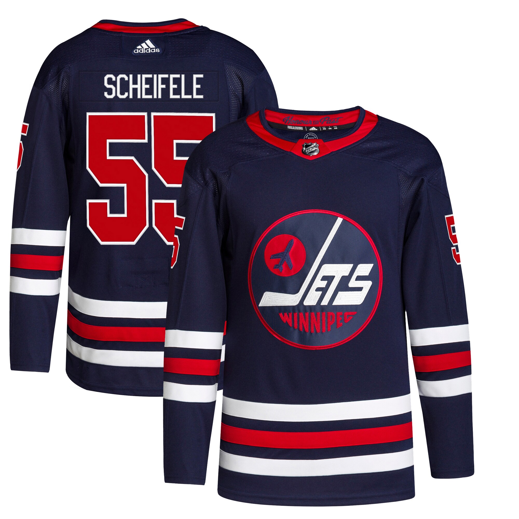 Mark Scheifele Winnipeg Jets adidas Alternate Primegreen Authentic Pro Player Jersey - Navy - vstockx