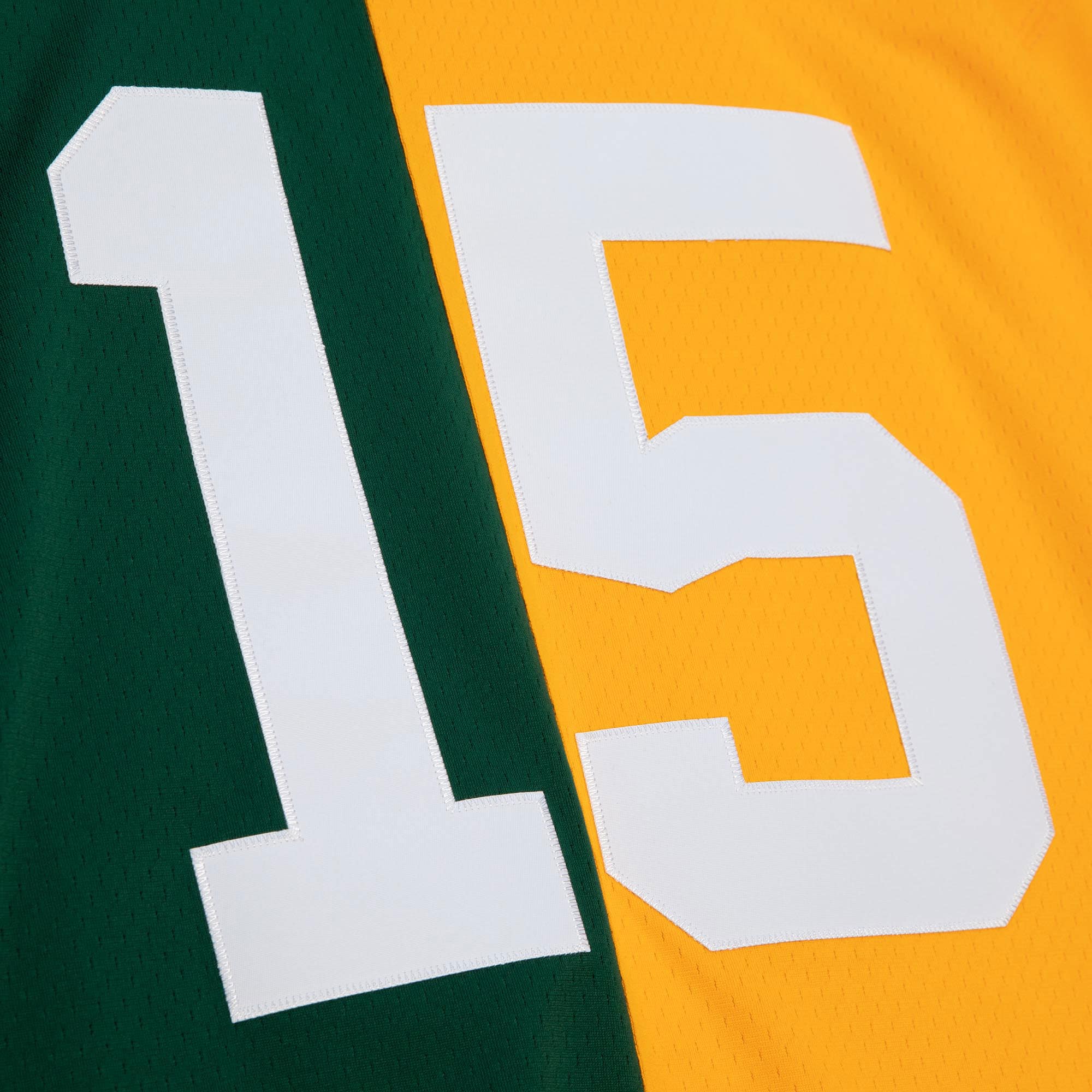 Bart Starr Green Bay Packers Mitchell & Ness 1969 Split Legacy Replica Jersey - Green/Gold - vstockx