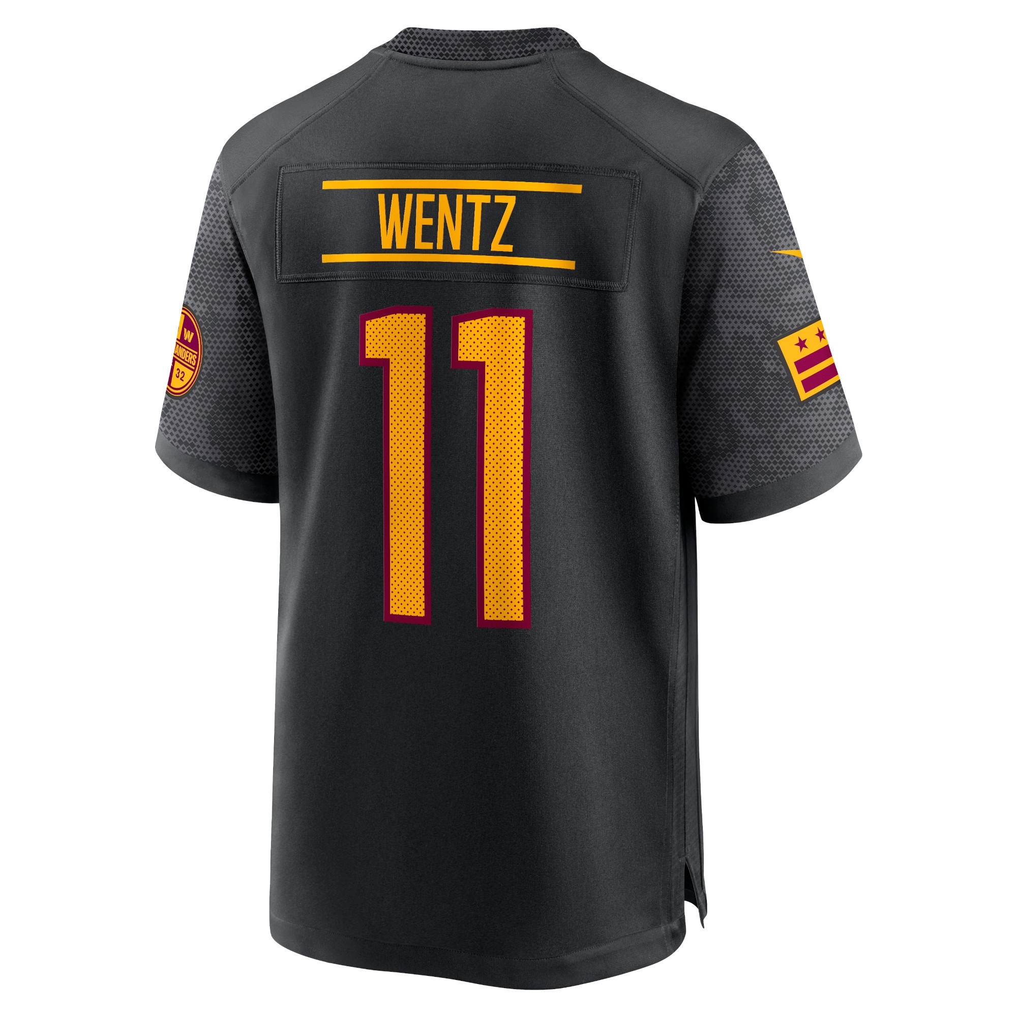 Carson Wentz Washington Commanders Nike Youth Alternate Game Jersey - Black - vstockx
