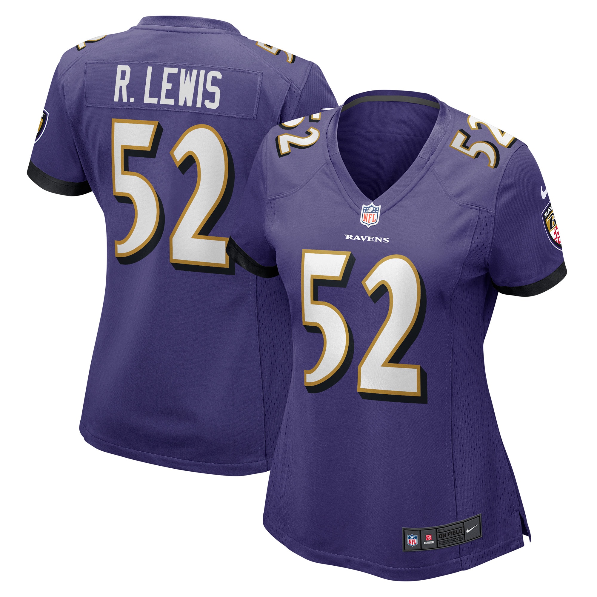 Ray Lewis Baltimore Ravens Nike Women's Retired Player Jersey - Purple - vstockx