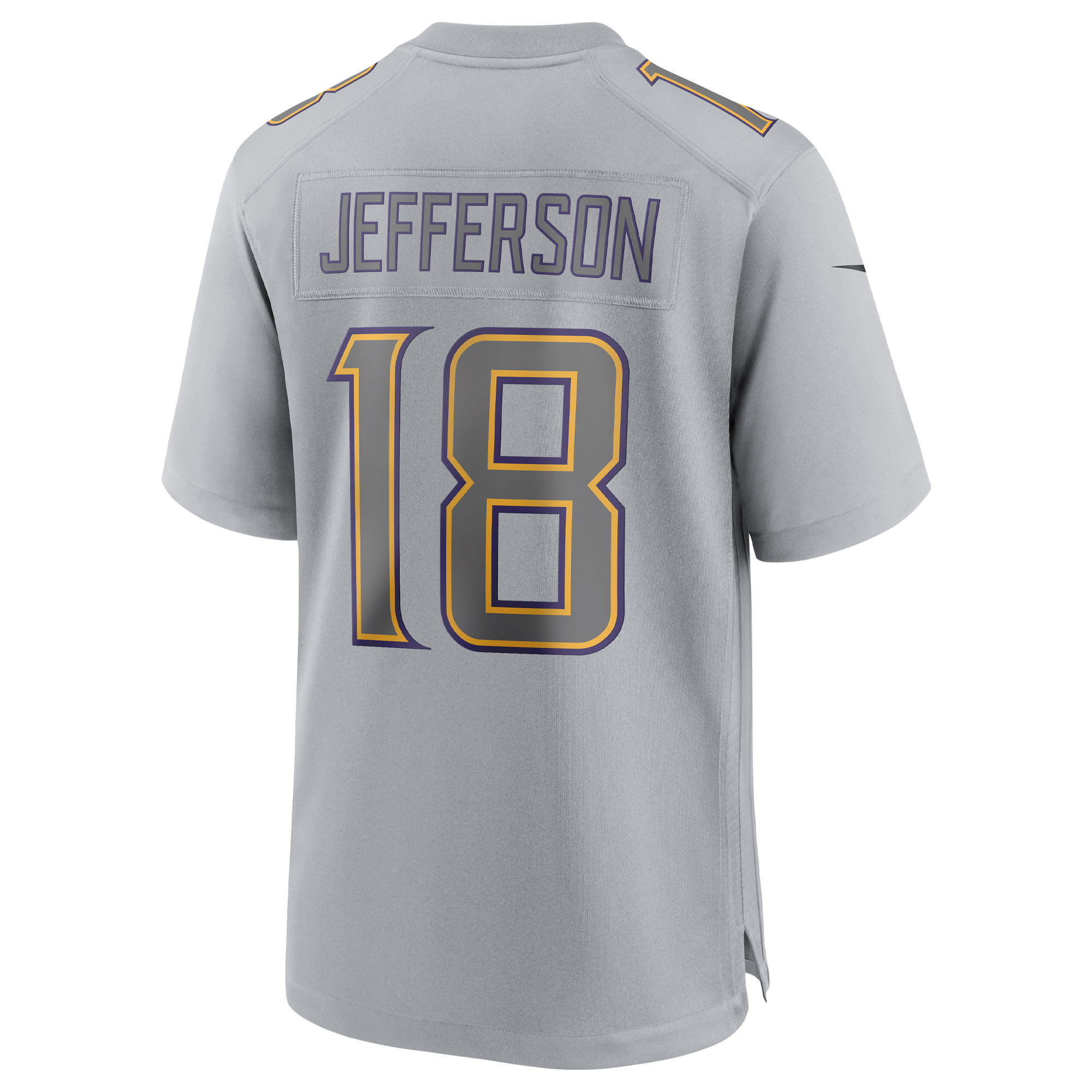 Justin Jefferson Minnesota Vikings Nike Atmosphere Fashion Game Jersey - Gray - vstockx