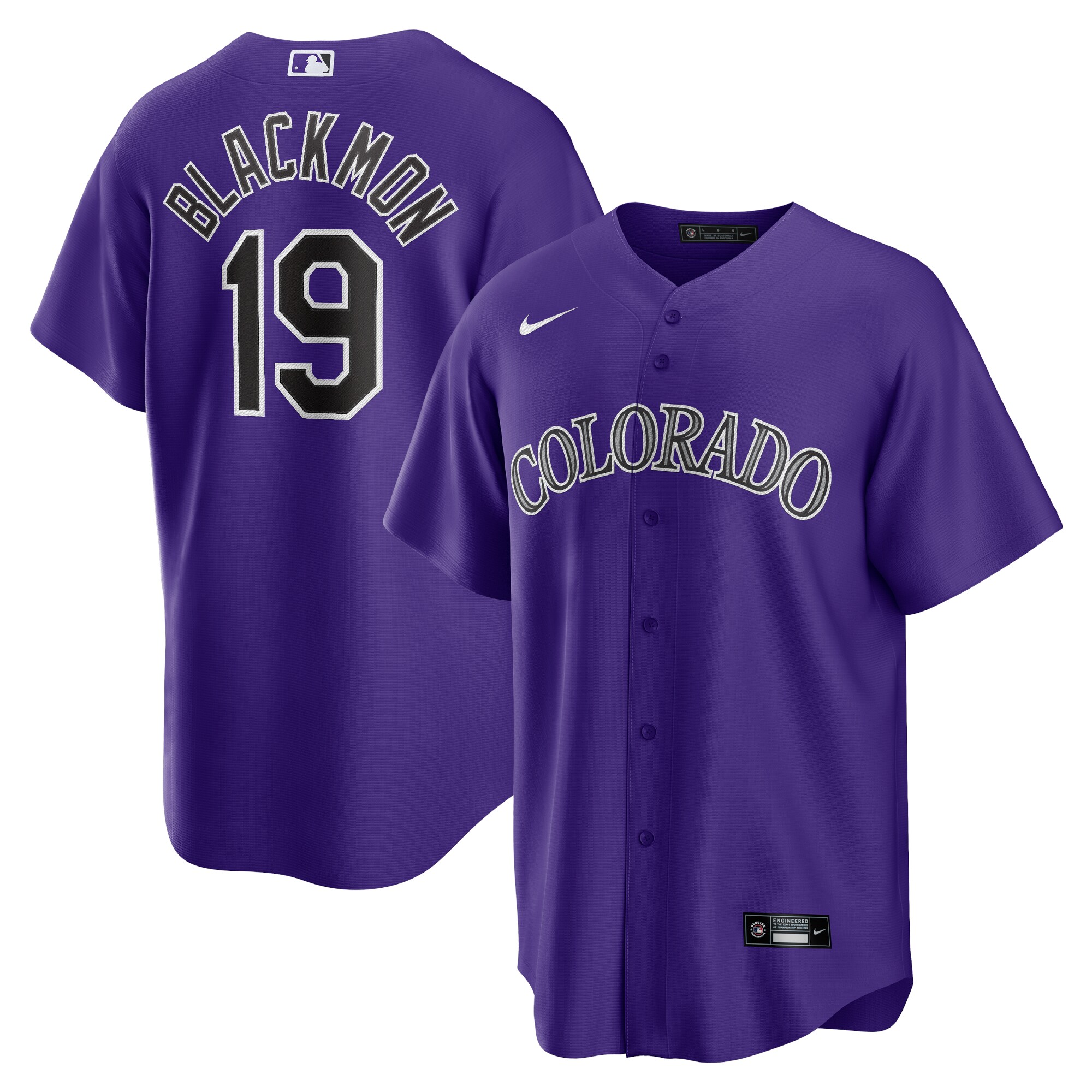 Charlie Blackmon Colorado Rockies Nike Alternate Replica Player Name Jersey - Purple - vstockx