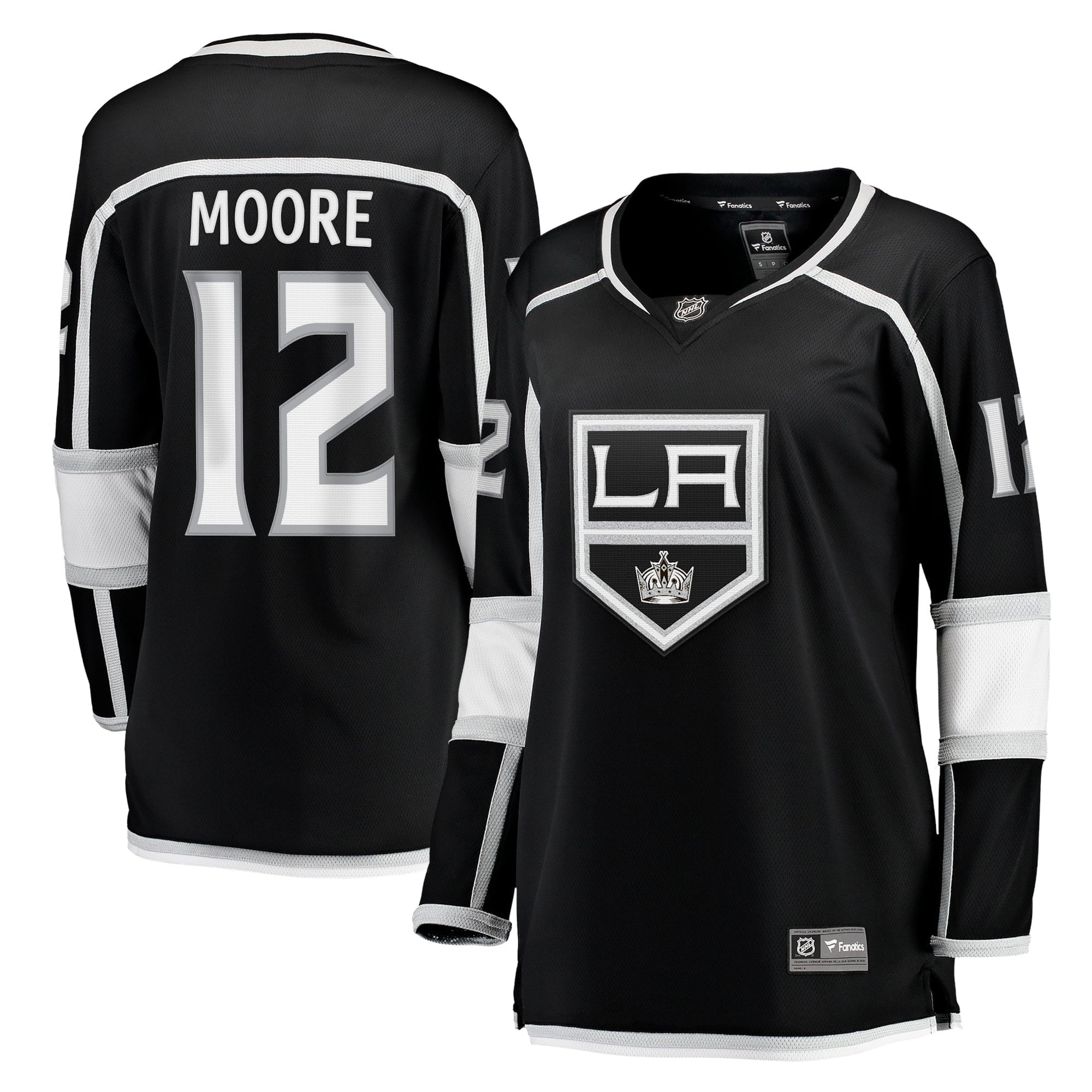 Women's Fanatics Branded Trevor Moore Black Los Angeles Kings Home Breakaway Player Jersey - vstockx