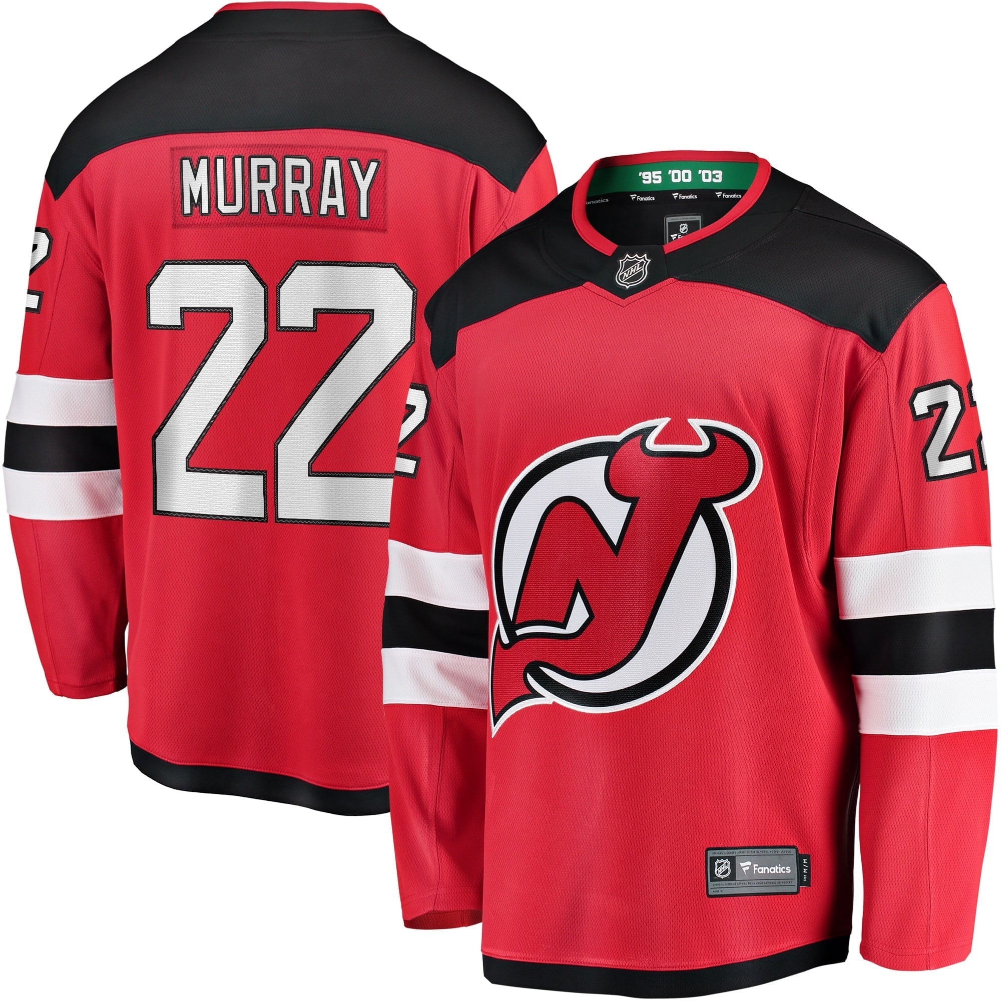 Youth Fanatics Branded Ryan Murray Red New Jersey Devils Breakaway Player Jersey - vstockx