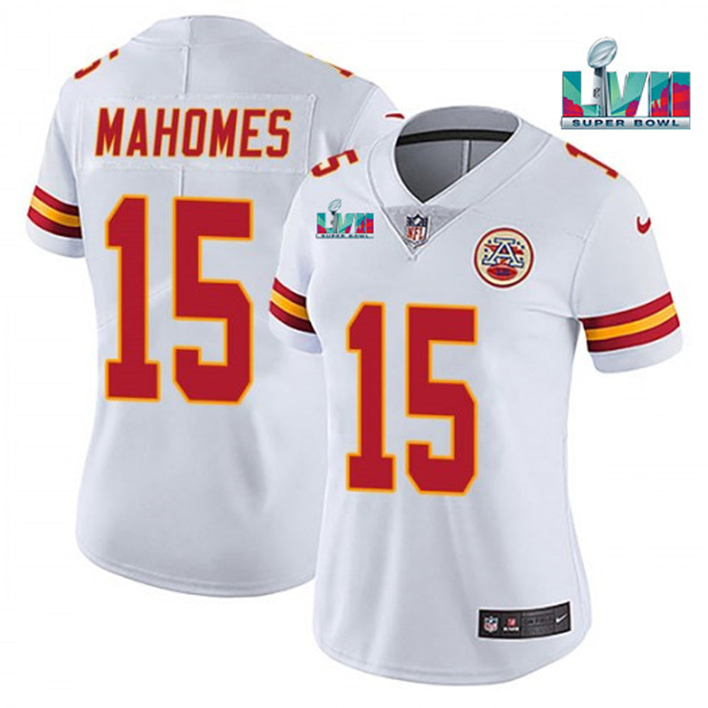 Women's Kansas City Chiefs Patrick Mahomes Super Bowl 57 Game Vapor Jersey White - vstockx