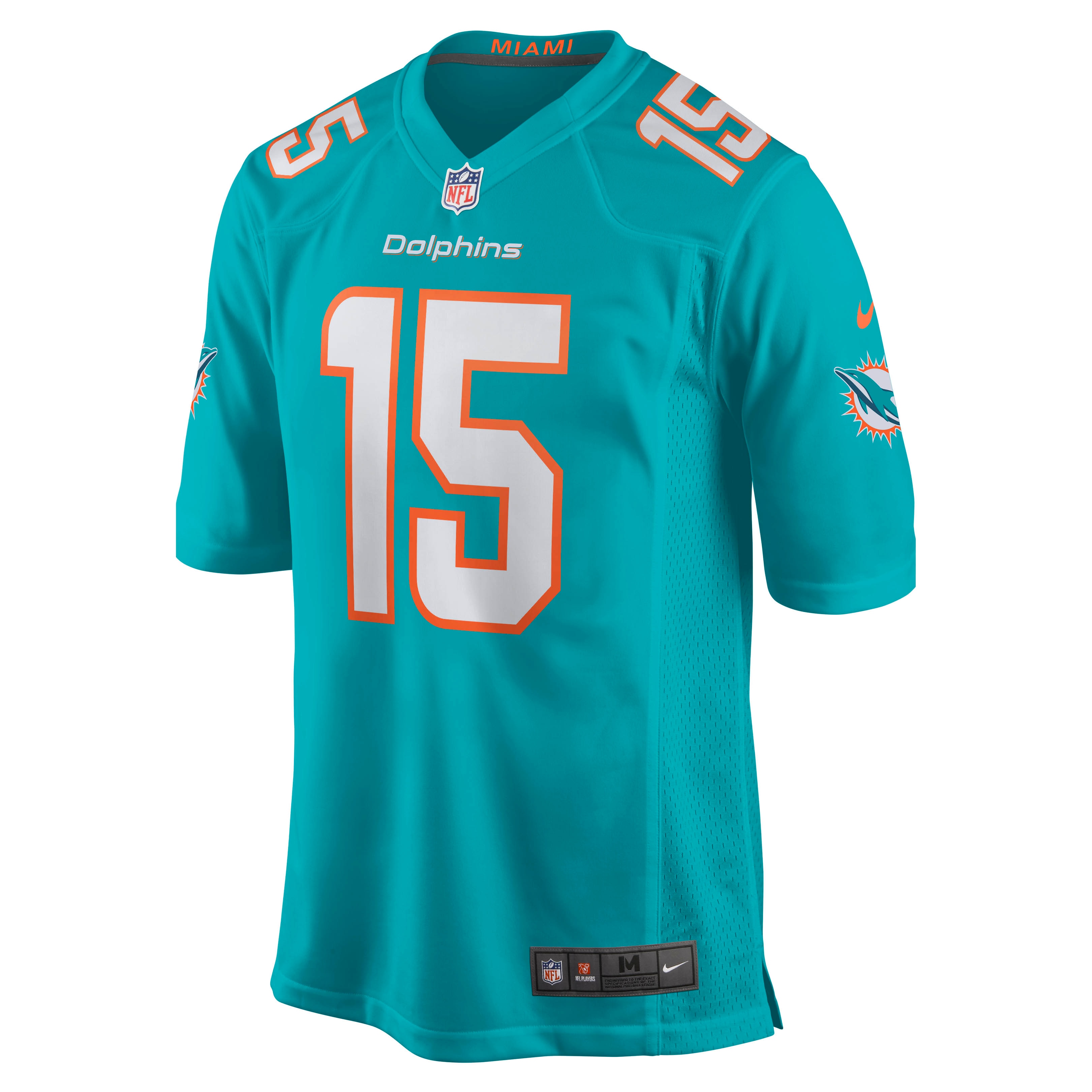 Jaelan Phillips Miami Dolphins Nike Game Player Jersey - Aqua - vstockx
