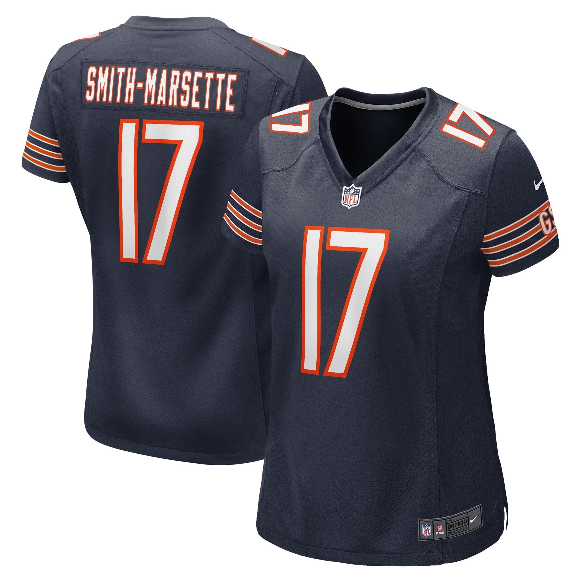 Women's Nike Ihmir Smith-Marsette Navy Chicago Bears Game Player Jersey - vstockx
