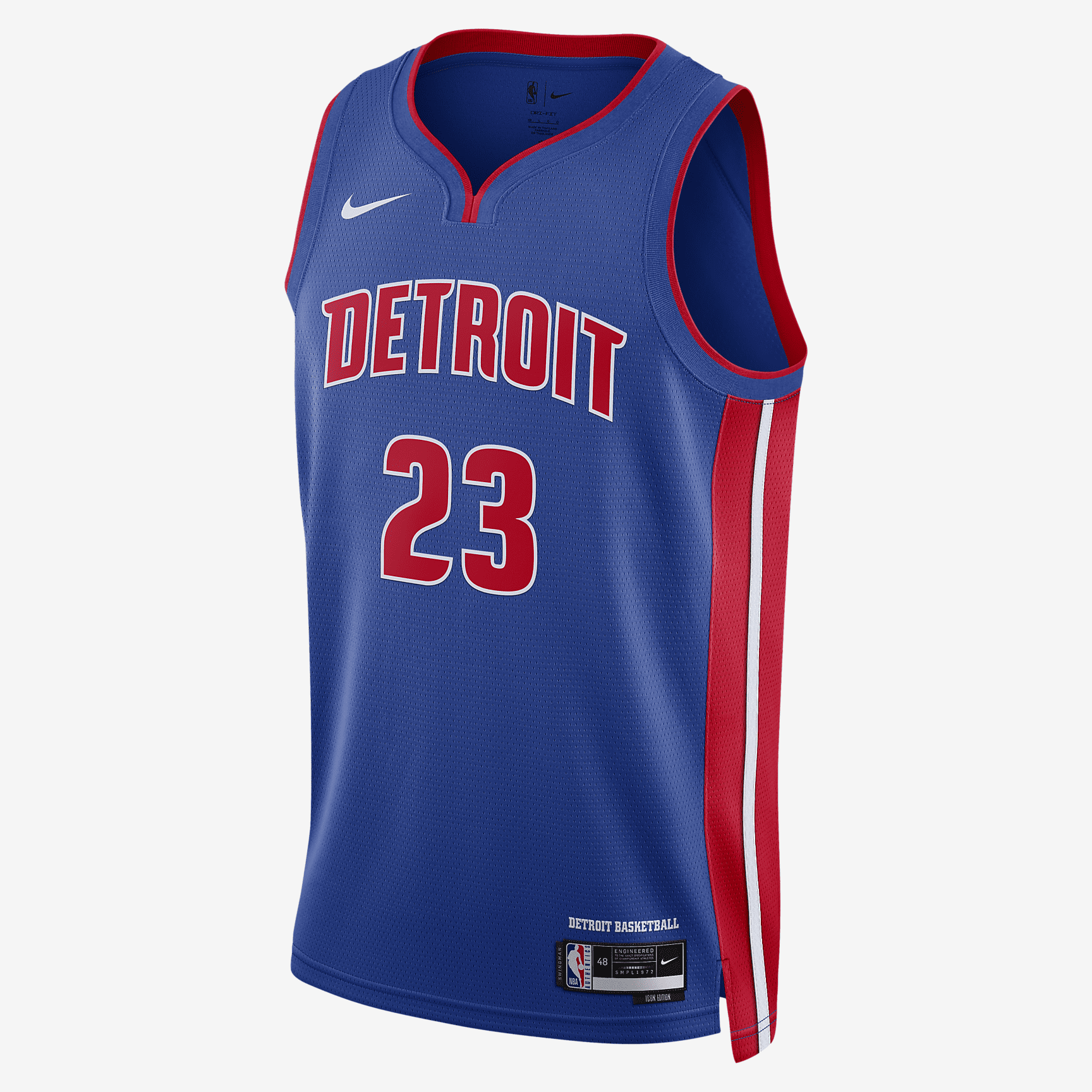 Detroit Pistons Icon Edition 2022/23 Nike Dri-FIT NBA Swingman Jersey - Rush Blue - vstockx
