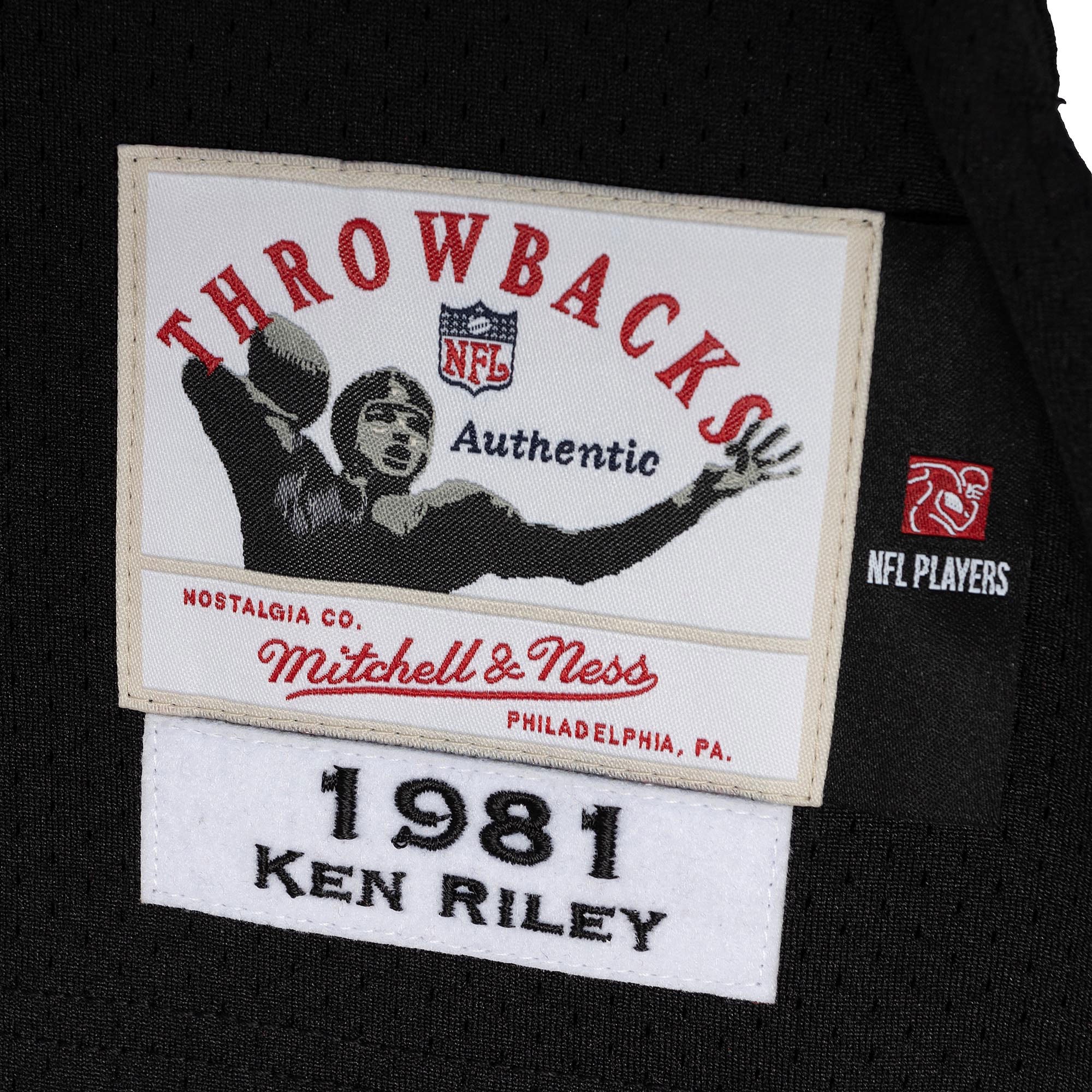 Ken Riley Cincinnati Bengals Mitchell & Ness 1981 Authentic Retired Player Jersey - Black - vstockx