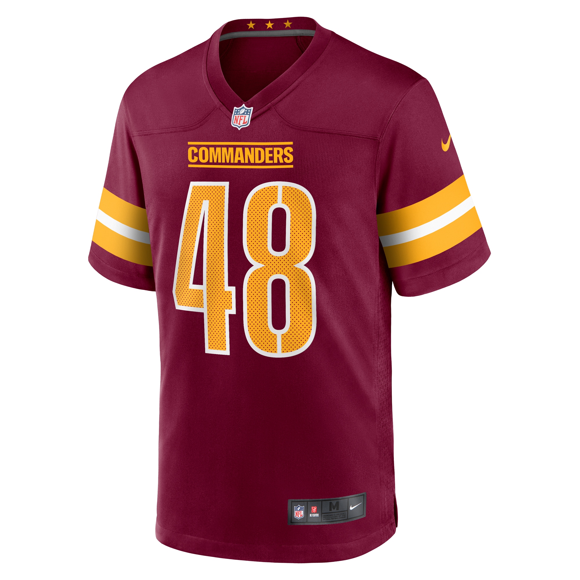 Andre Jones Jr. Washington Commanders Nike Team Game Jersey - Burgundy - vstockx