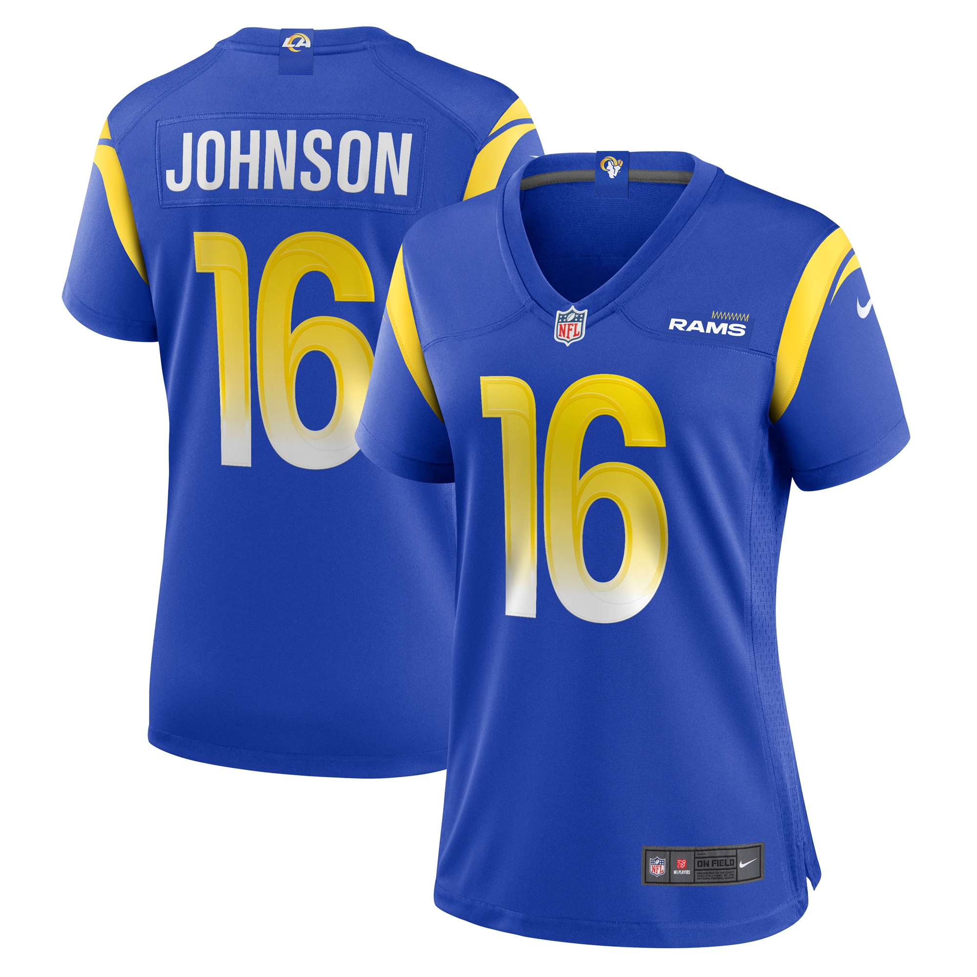 Tyler Johnson Los Angeles Rams Nike Women's Team Game Jersey - Royal - vstockx