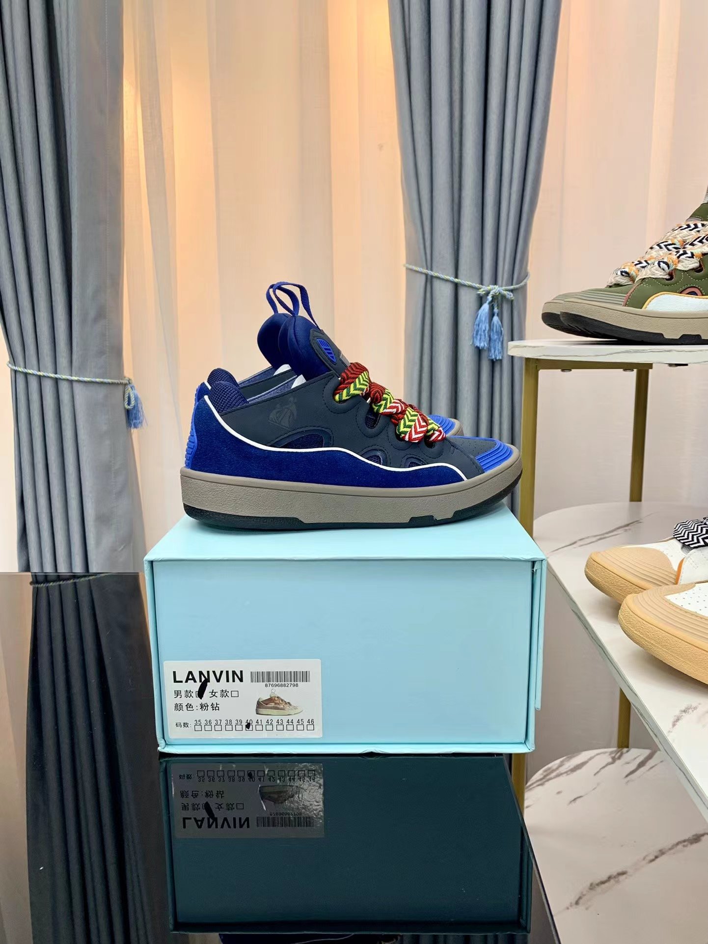 Lanvin Leather Curb black - vstockx