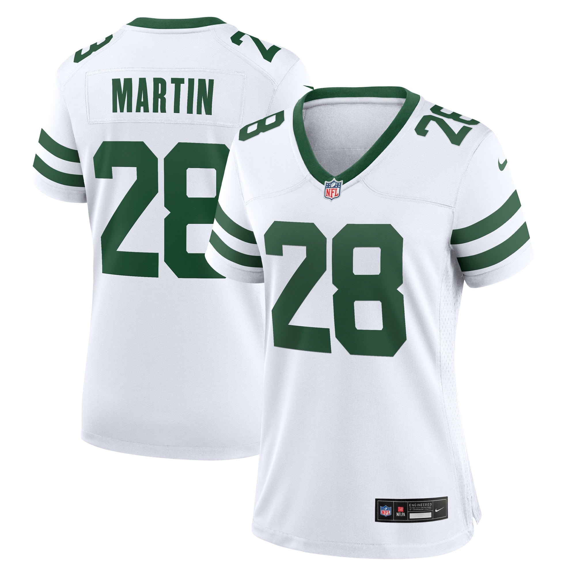 Women's Nike Curtis Martin White New York Jets Legacy Retired Player Game Jersey - vstockx