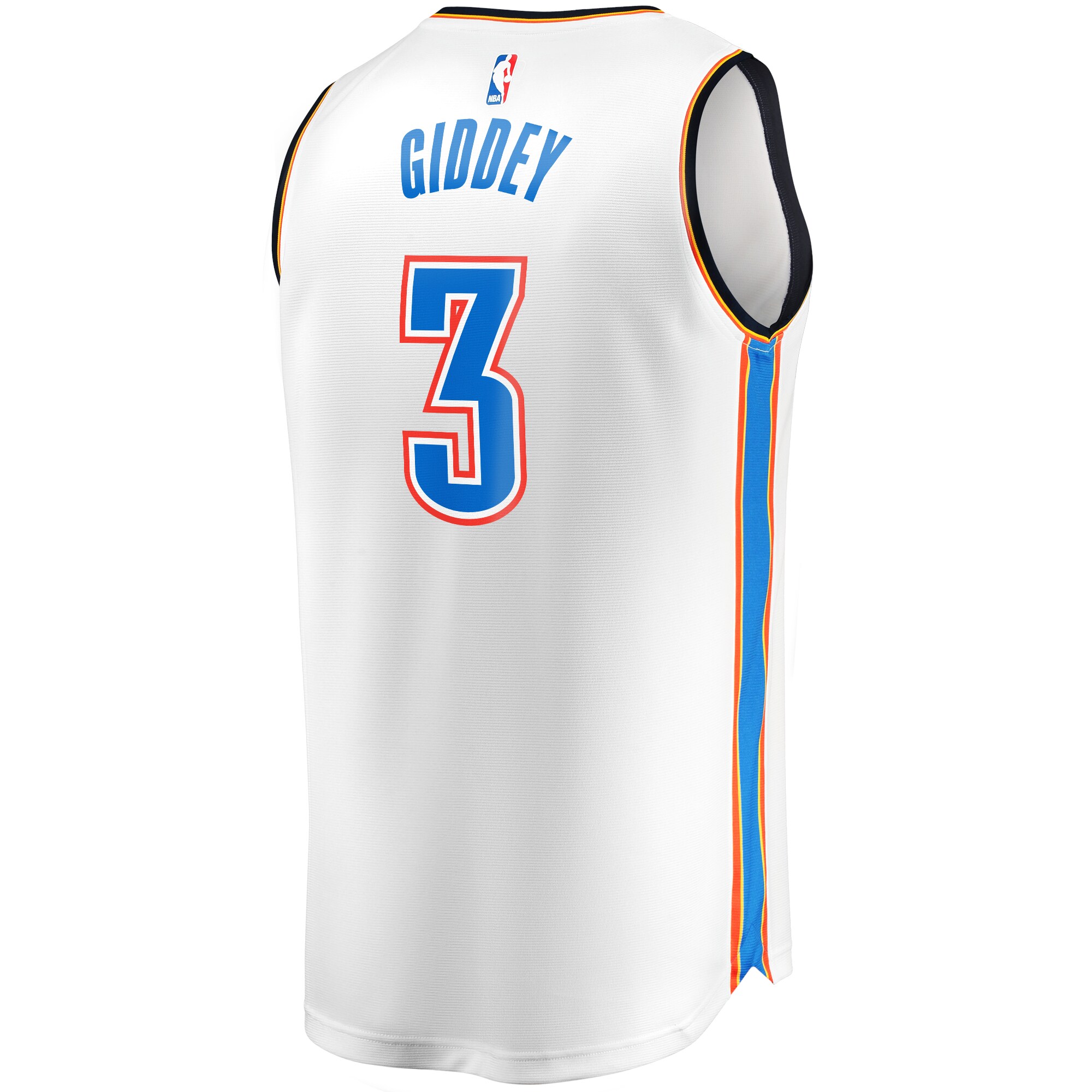 Josh Giddey Oklahoma City Thunder Fanatics Branded Fast Break Replica Jersey - Association Edition - White - vstockx