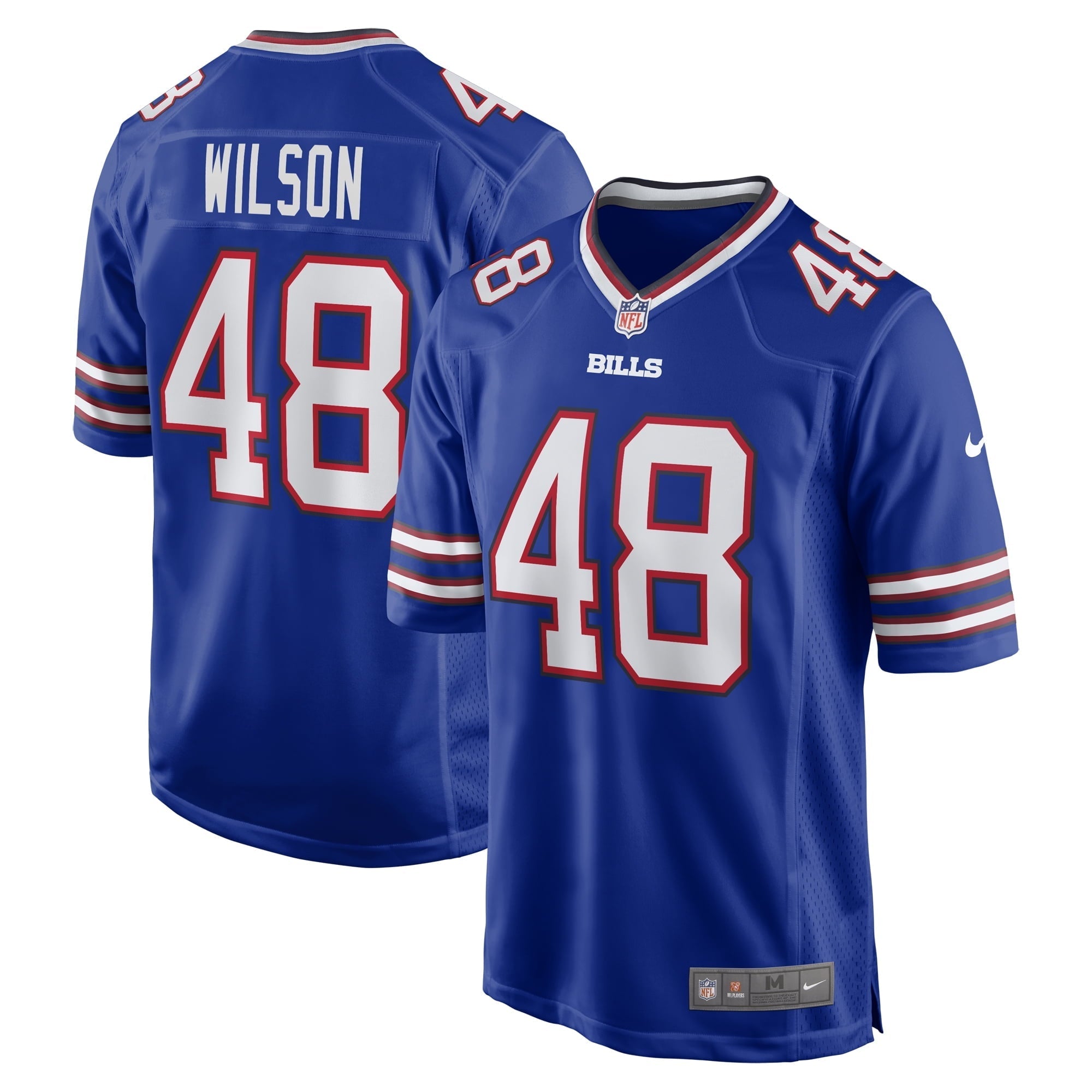 Men's Nike Joel Wilson Royal Buffalo Bills Team Game Jersey - vstockx