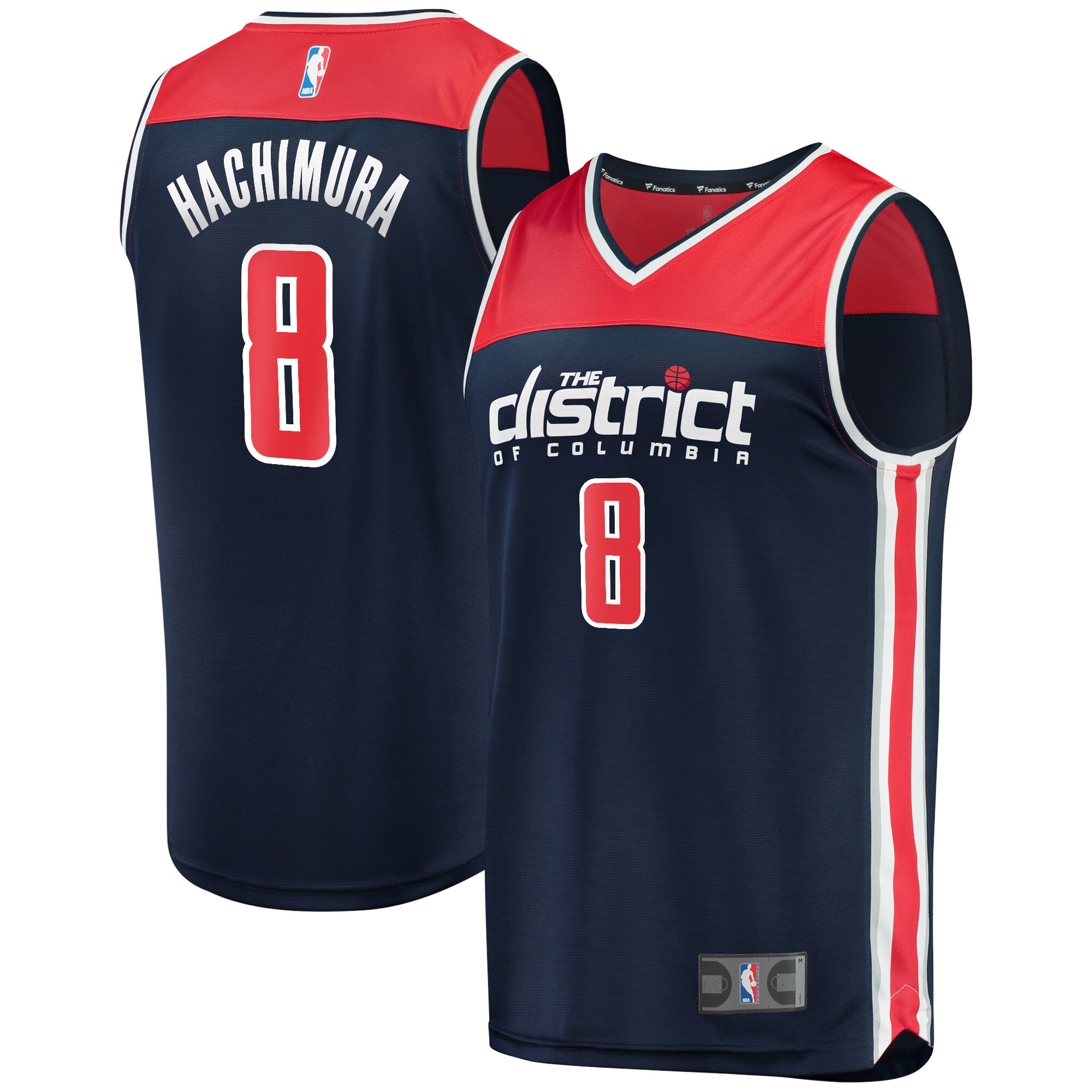 Rui Hachimura Washington Wizards Fanatics Branded Youth 2019/20 Fast Break Replica Player Team Jersey - Statement Edition - Navy - vstockx