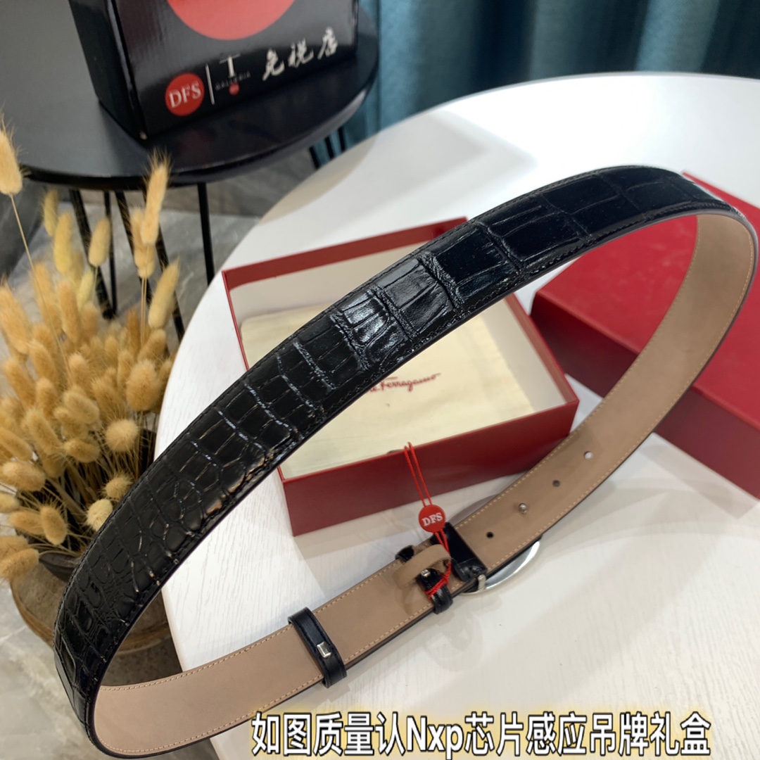 Streetwear Belt Ferragamo 319448 size:3.5cm - vstockx