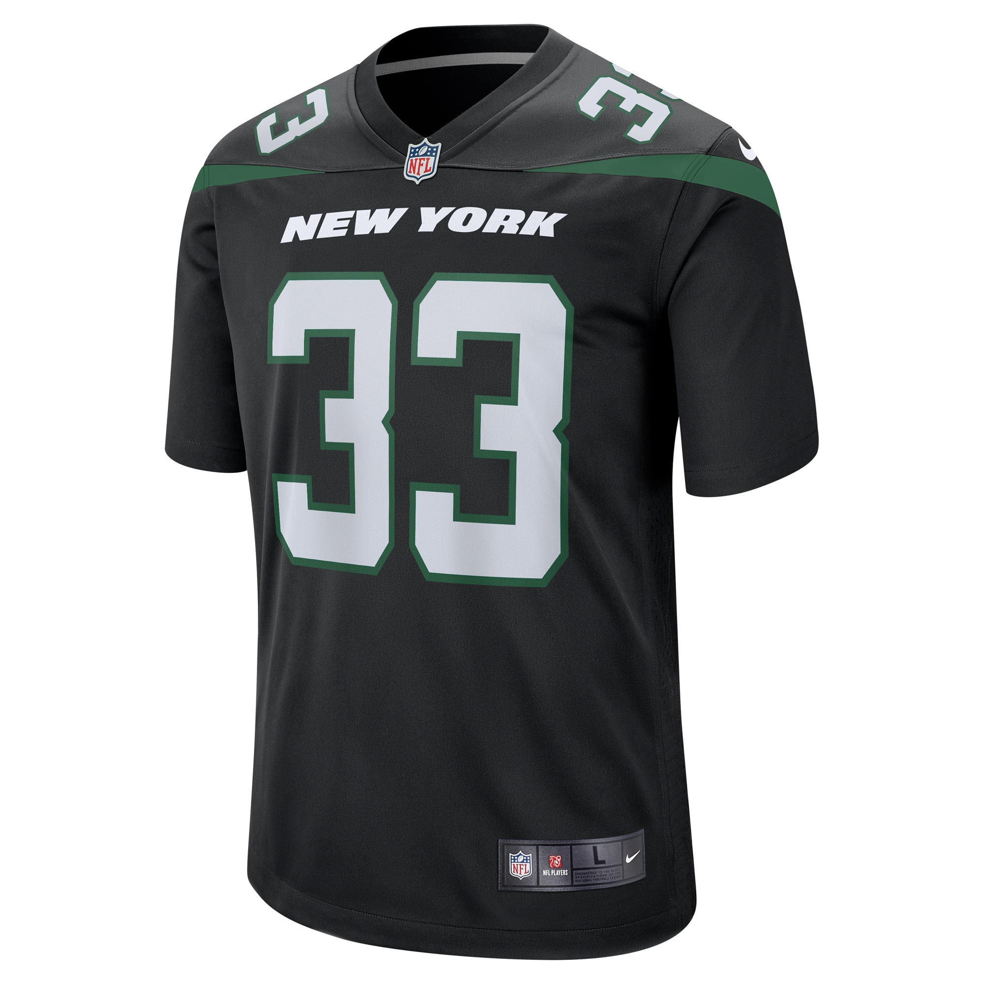 Dalvin Cook New York Jets Nike Alternate Game Player Jersey - Stealth Black - vstockx