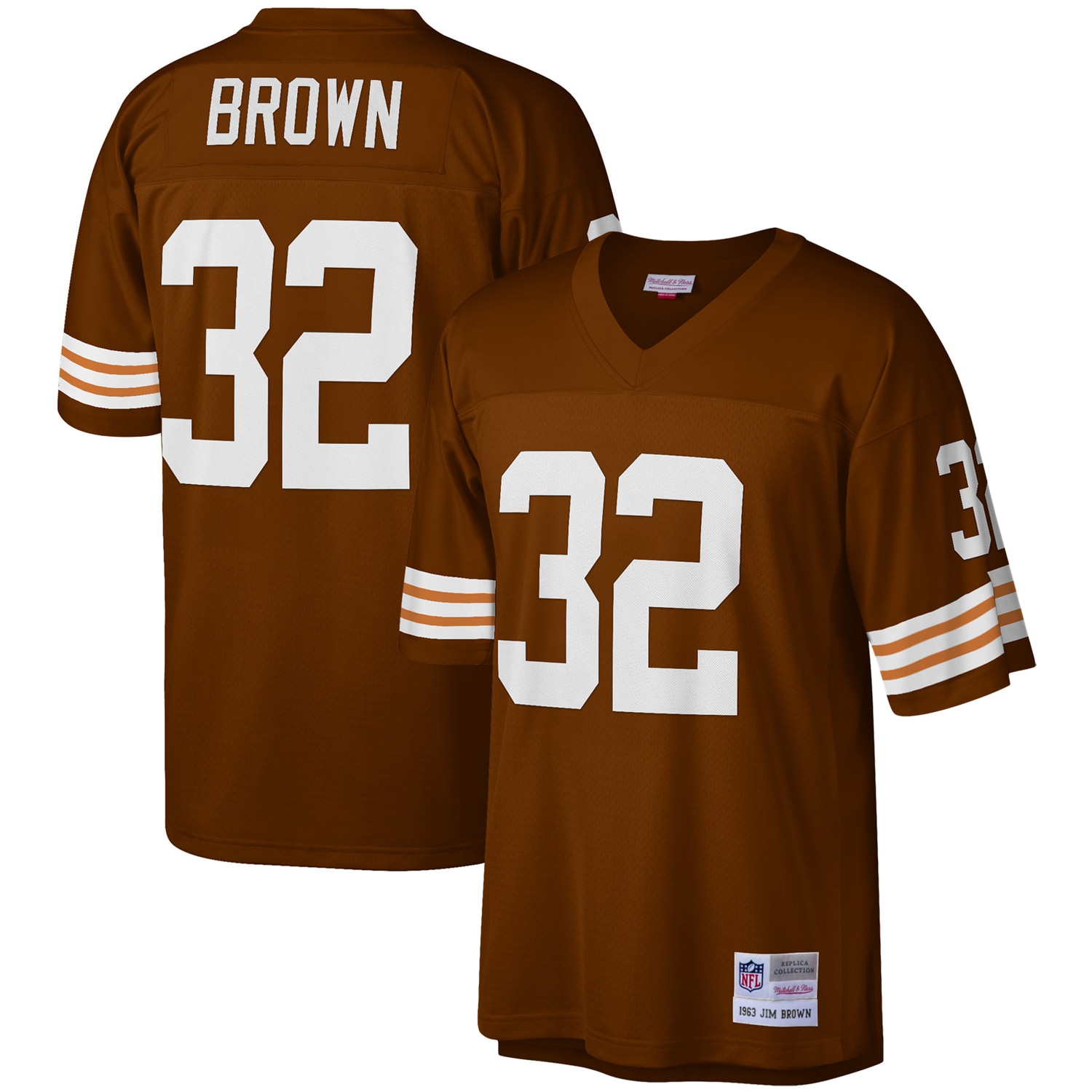 Jim Brown Cleveland Browns Mitchell & Ness Legacy Replica Jersey - Brown - vstockx