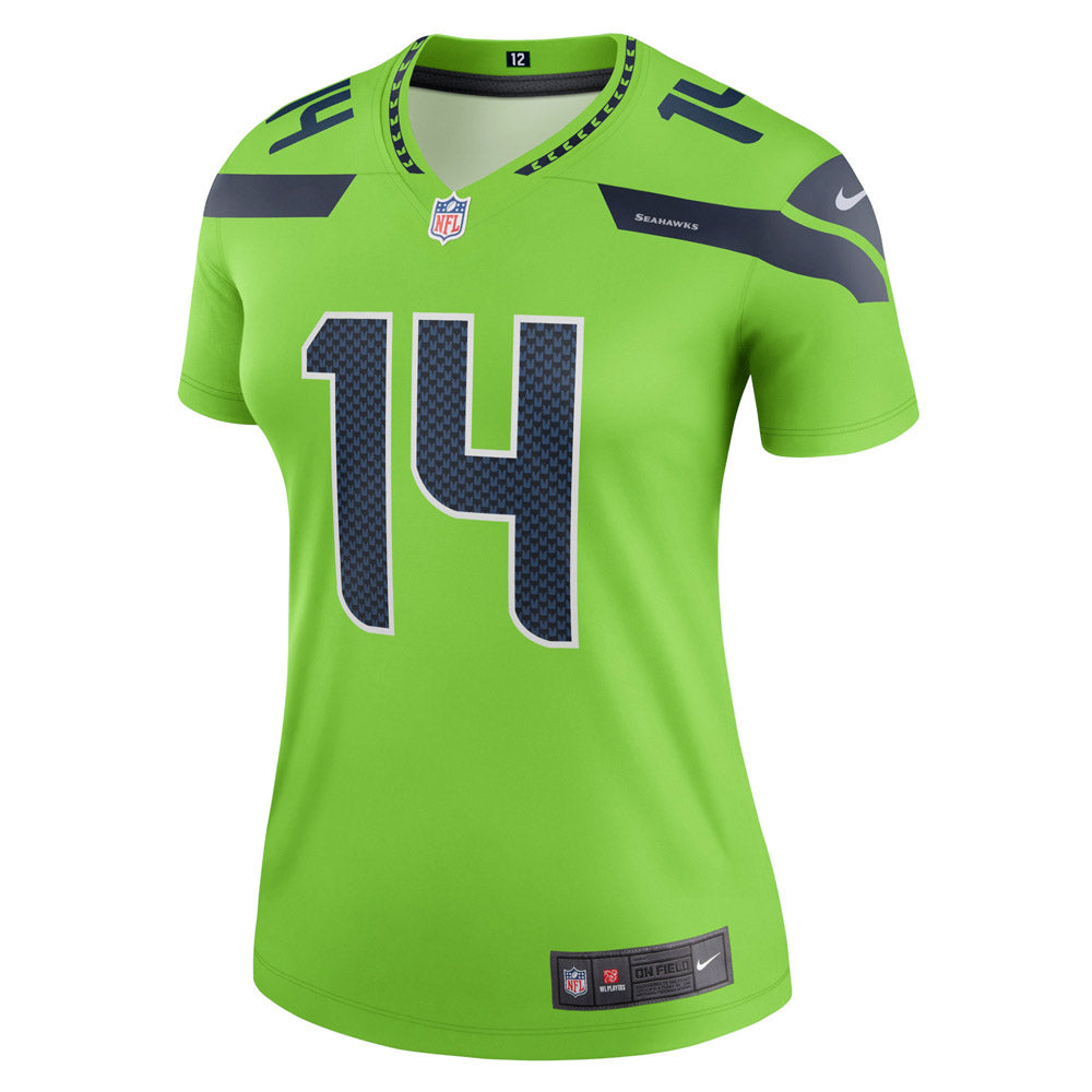 Women's Seattle Seahawks DK Metcalf Legend Jersey Neon Green - vstockx