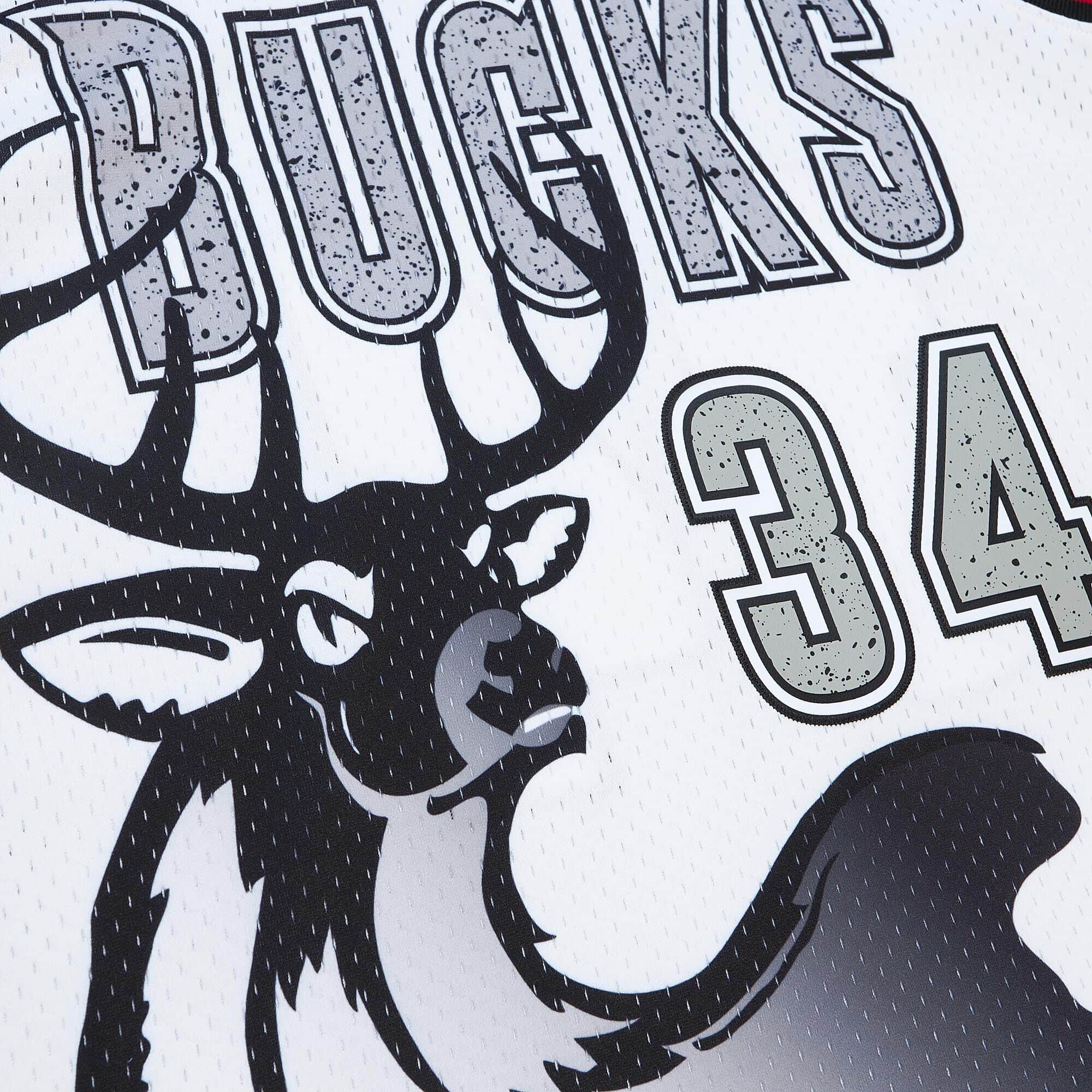 Cracked Cement Swingman Ray Allen Milwaukee Bucks 2000-01 Jersey - vstockx