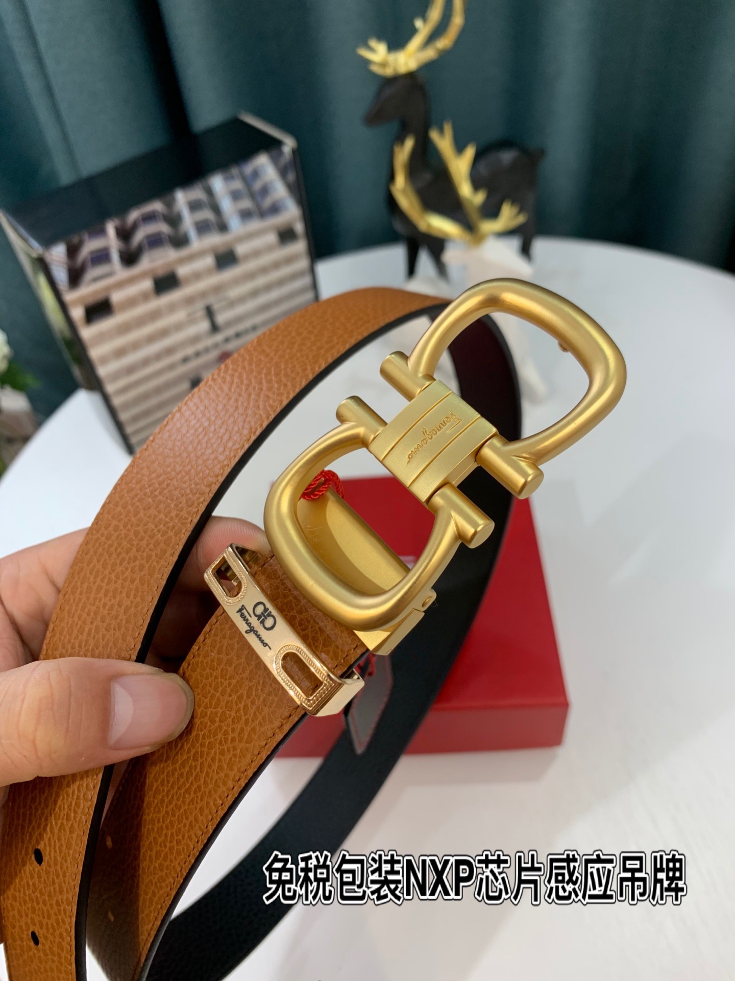 Streetwear Belt Ferragamo 319210 size:3.5cm - vstockx