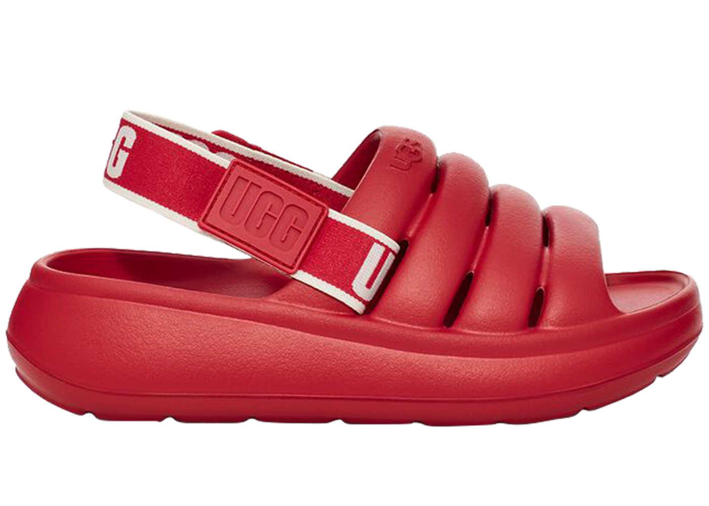 UGG Sport Yeah Slide Samba Red (Kids) - vstockx