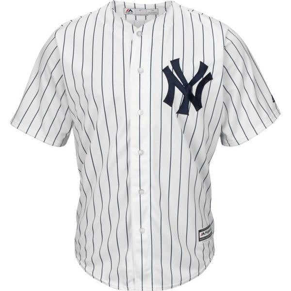 Mens New York Yankees Replica Blank Cool Base Home Jersey By Majestic - vstockx