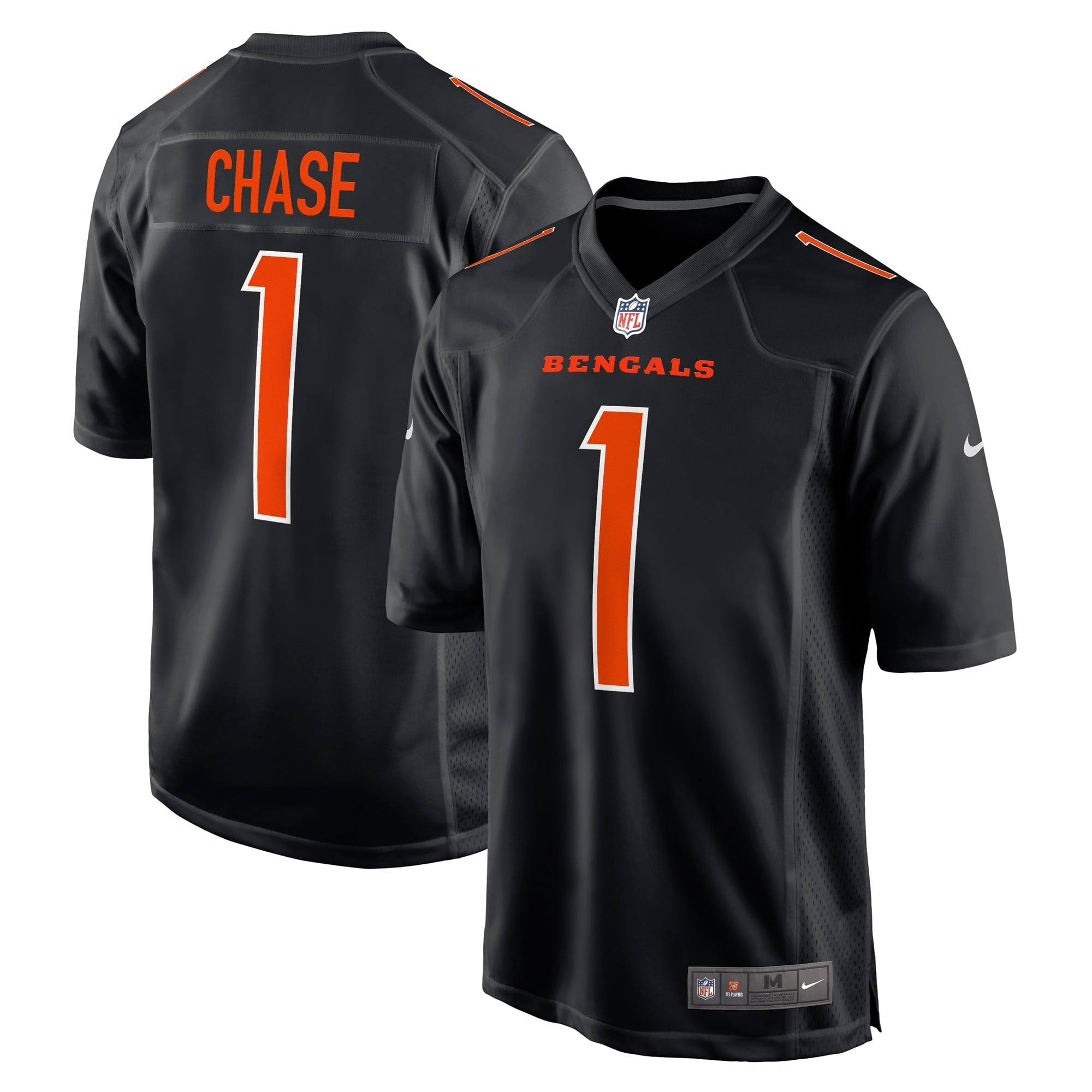 Men's Nike Ja'Marr Chase Black Cincinnati Bengals Game Fashion Jersey - vstockx