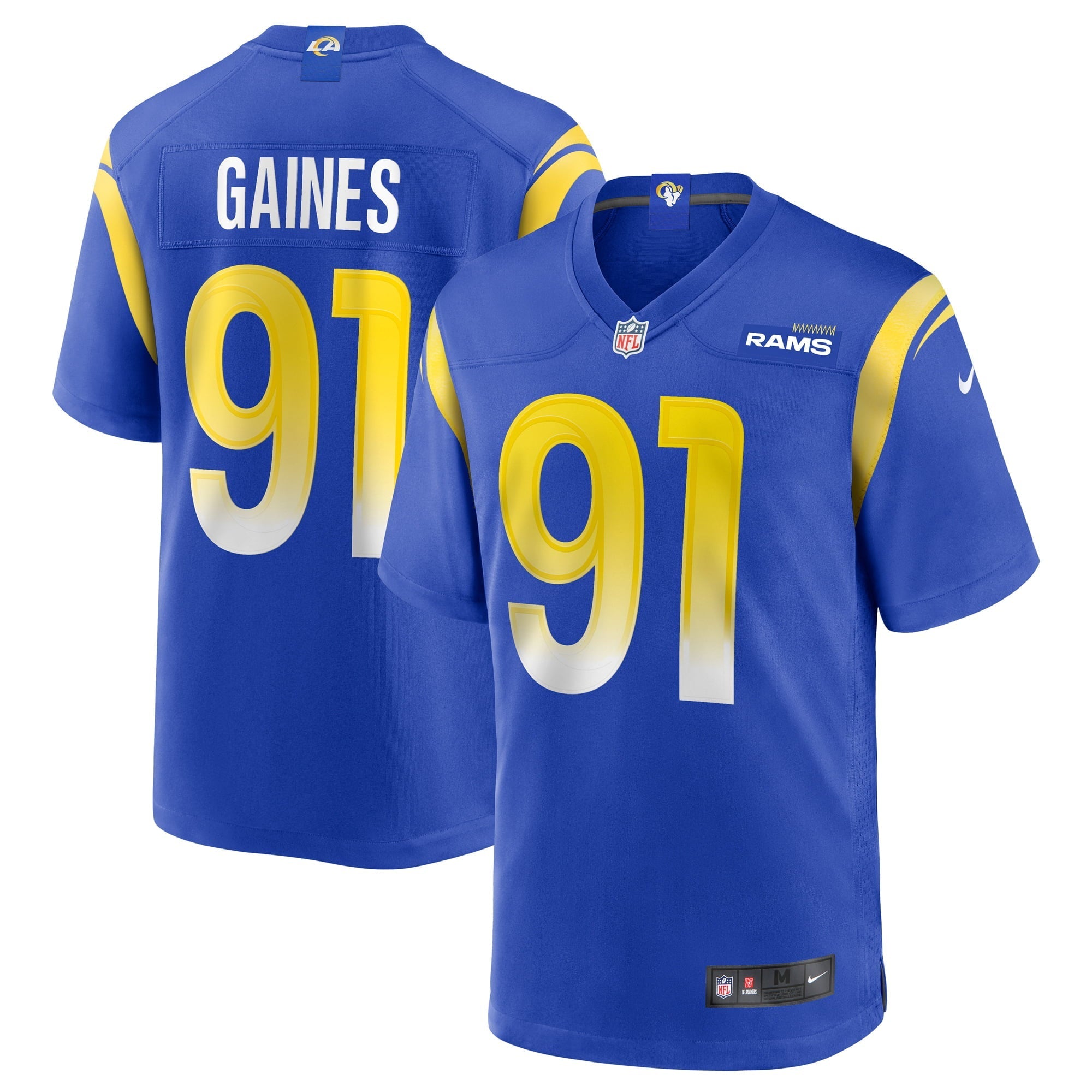 Men's Nike Greg Gaines Royal Los Angeles Rams Game Jersey - vstockx