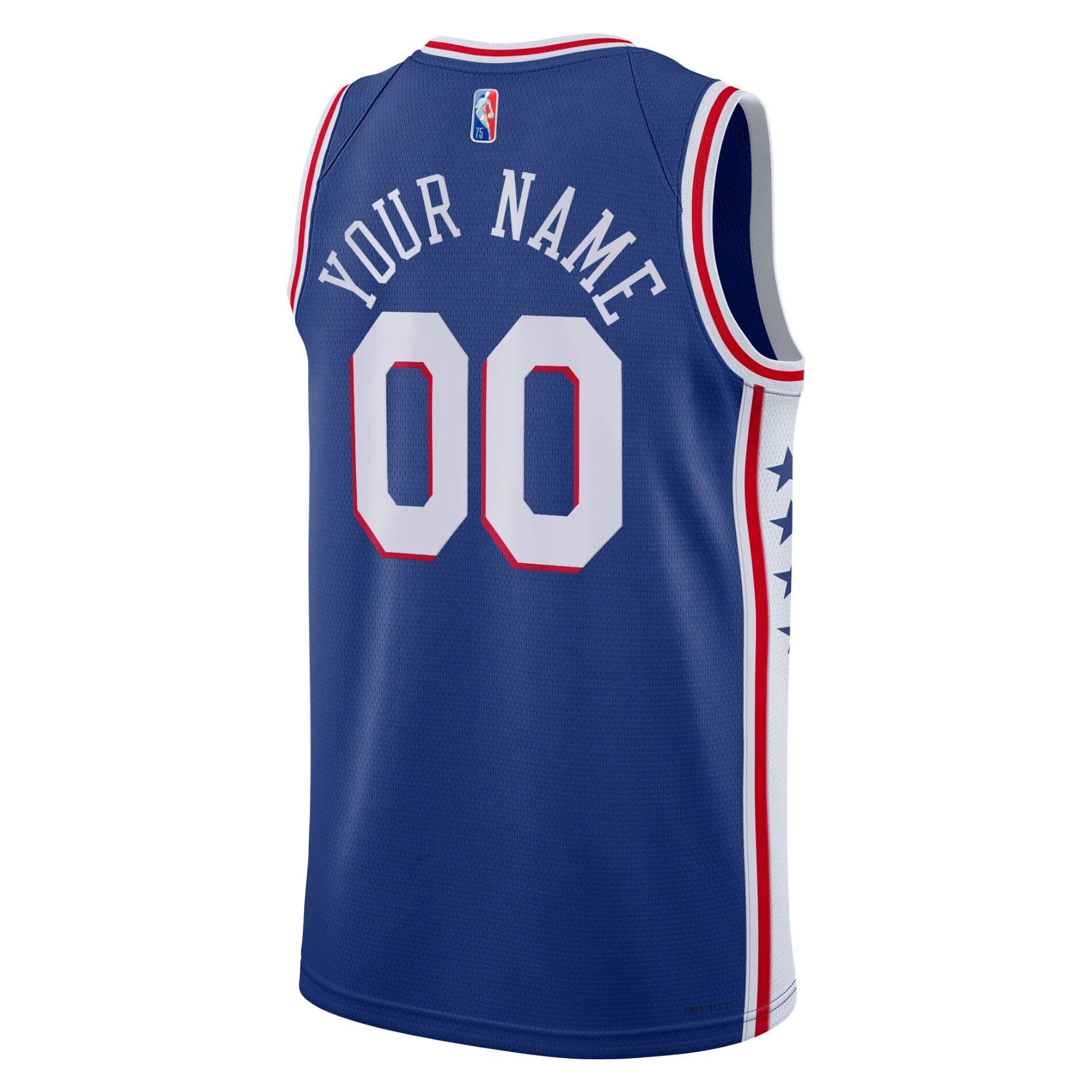 Philadelphia 76ers Nike 2021/22 Diamond Swingman Custom Jersey - Icon Edition - Royal - vstockx