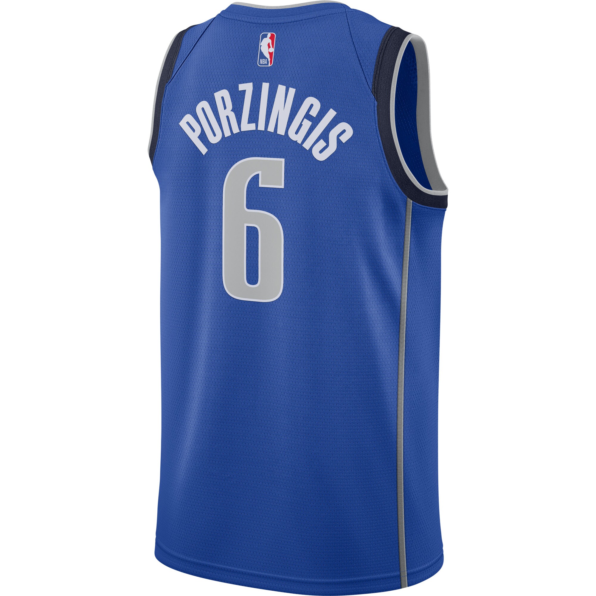 Kristaps Porzingis Dallas Mavericks Nike Swingman Jersey - Blue - Icon Edition - vstockx